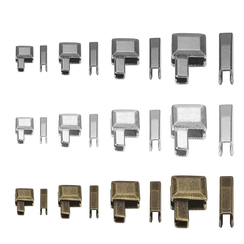 【送料無料】YFFSFDC ジッパープル 部品 ラッチ スライダー 修理キット 3色 スライダー リテーナー 挿入 ピンジッパーボトム 蝶棒 ジッパー交換キット 4サイズ ＃3 ＃5 ＃8 ＃10 (12セット 銃の黒+ブロンズ+シルバー)