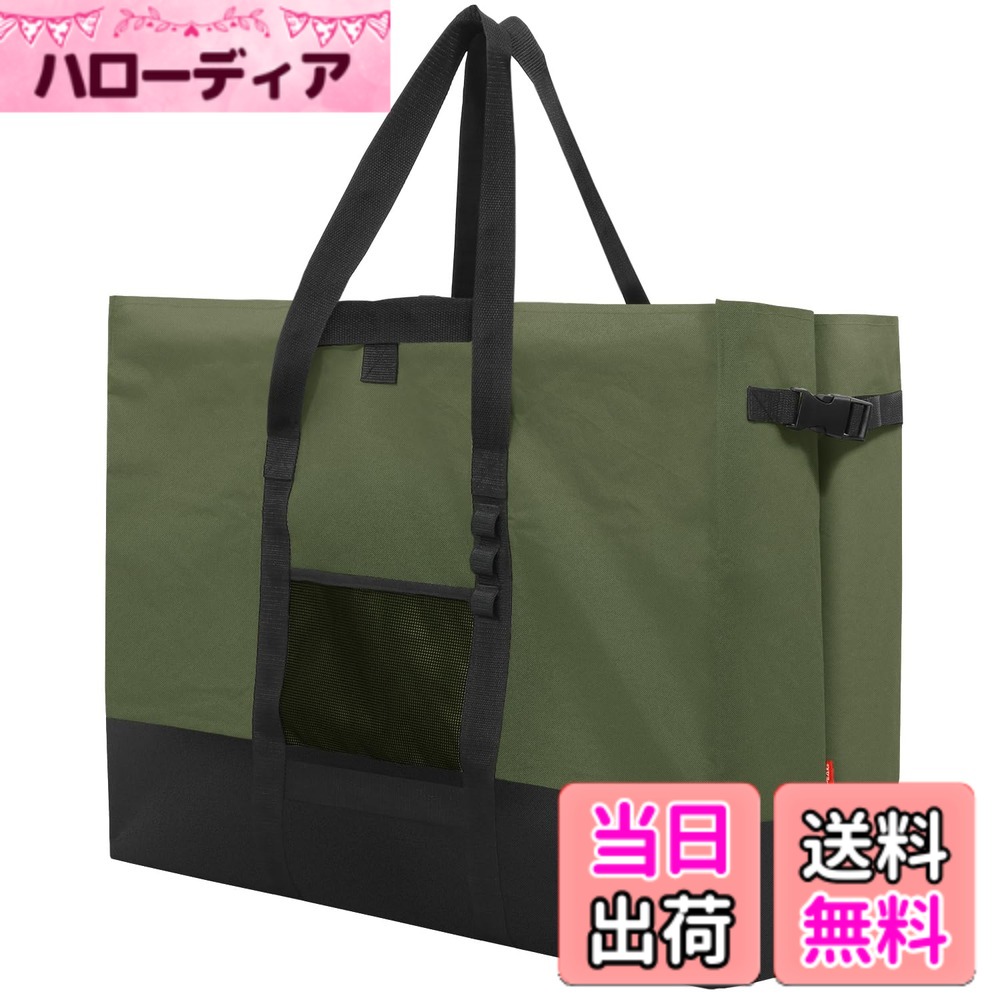 商品情報商品の説明主な仕様 【ギアもガンガン詰め込める！キャンプで活躍の大型収納バッグ】頑丈で大容量なだけでなく、ギアの運搬をよりスムーズにするディティールを備えた高い機能性トートバッグです。テントや寝袋などの大きなギアも入るので、お気に入りのギアをたっぷりと持って行くことができ、あなたのアウトドアライフをより充実させます。収納袋付きなので、使用後はコンパクトに折りたたんで収納することができます。【インナーポケットとしても使える収納袋付き / メッシュポケット / カラビナフック】収納袋付きで使わない時はコンパクトに折りたたんで収納できます。収納袋はファスナー付きで小物がごちゃごちゃにならずにスッキリと収納することができます。外側には、メッシュポケットがあるので、グローブなどのすぐに取り出したいものを入れて置くのに便利です。3つのカラビナ用フック付きで、小物をひっかけることができます。※カラビナは付属しません。【肩掛け＆手持ちの2WAYハンドル / バックル付き】肩掛けだけではなく、手持ちとしても使えるため、シーンに応じて使い分けることができます。肩掛け時に握れるハンドルが横に付いているので重い荷物の持ち運びの負担を緩和します。上部に1つ、両サイドに1つずつの計3つのバックル付きで、荷物をしっかりと固定することで大容量の荷物もよりスムーズに運搬できます。【底部までぐるっとハンドルが一周 / 内側は撥水素材を採用】たくさんの荷物を入れるL、XLサイズは、ハンドルが底部まであり頑丈な設計になっています。内側はポリエチレン加工を施しているため、撥水効果があり耐久性もあります。濡れたキャンプギアを持ち運ぶのにも便利です。【仕様 / セット内容 / メーカー】【仕様】本体サイズ：(約)幅72x奥行30x高さ55cm、収納サイズ：(約)幅37x奥行6x高さ26cm、重量：690g、容量：120L、材質：本体・収納袋：ポリエステル600デニール（内面：ポリエチレン加工）【セット内容】本体（収納袋付属）、取扱説明書【メーカー付き】PYKES PEAK製品の販売元は日本です。カスタマー対応も日本人スタッフが日本語で丁寧に対応いたします。初期不良や故障などの場合は、公式ライン「@pykespeak」もしくは、メール「pp@sprt.shop」までご気軽にご連絡ください。製品を含めご対応させて頂きます。