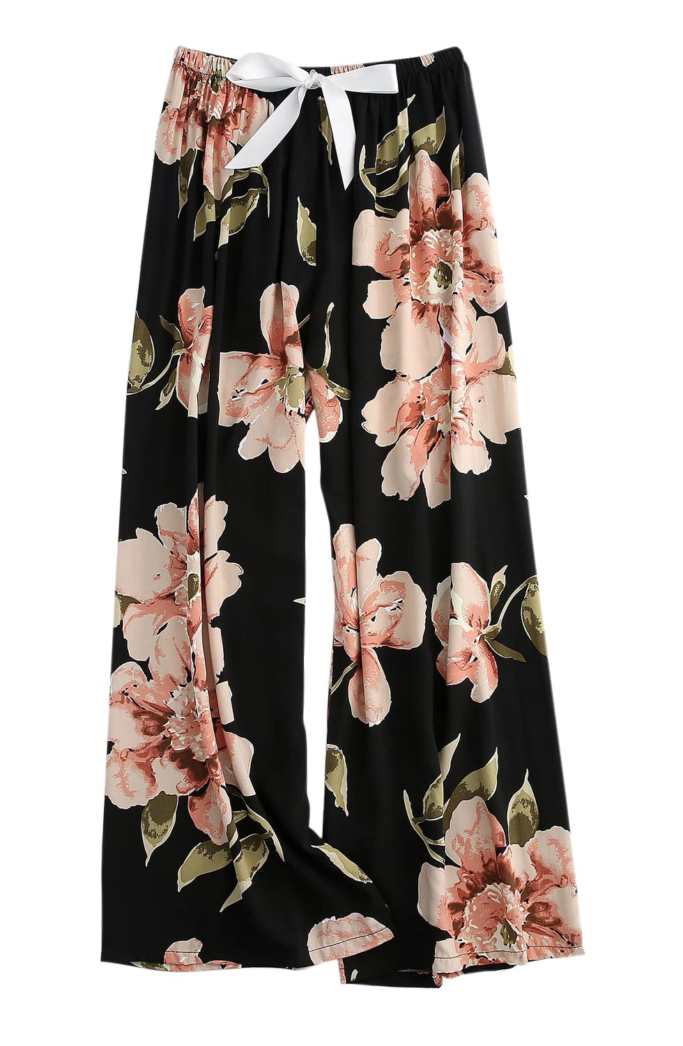 【送料無料】[Euyqs] ルームパンツ 広い脚 レーヨン 涼しい快適な 体型カバー リラックス ルームパンツ (M, #38)