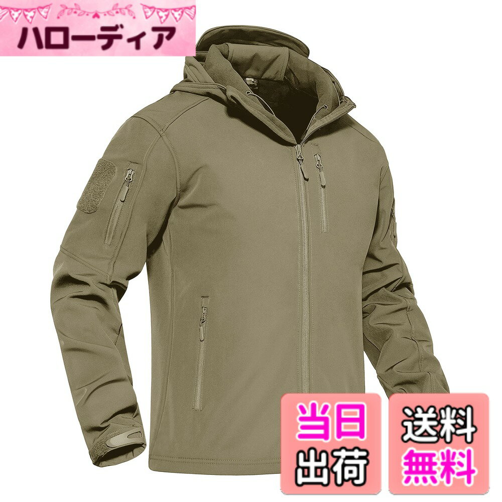 商品情報商品の説明主な仕様 【ソフトシェル】耐摩擦性・撥水性・保温性・防寒性・防風性に優れて肌寒い季節のアウトドアで活躍するソフトシェルジャケットです。本格的なアウトドアウェアが持つ機能性や雰囲気を日常的に使いやすいものに。程良いフィット感でアウトドアだけでなく、普段のカジュアルでも使用されることが増えてきています【防寒防風】風から身を守ったり、保温したりするためのジャケットです。防風性に優れた生地の裏に防寒性の高い起毛素材を組み合わせて、ある程度に外からの風を防ぎ、内部から温める構造を実現します。寒い時期にも体を暖かい状態に保ってくれます【撥水加工】突然の雨に対応できるように撥水加工も施されているので、小雨程度ならしっかりと弾いてくれます。強度と伸縮性のある生地としっかりしている縫製でストレッチ性・耐摩擦性があり、動きが妨げられることなく運動しやすいし、丈夫で長持ち【しっかり守る】頭部をしっかりカバーしてくれるのもポイント。フードをかぶっていない時もきれいに襟が立ち上がり、収まりが良いため、首まわりも暖かいです。袖口と裾は調節可能のデザインで風の侵入を防ぎ、気温が下がった場面でも暖かさを閉じ込めます【高い収納力】表側に胸ポケット*1、サイトポケット*2、腕ポケット*2、裏にもポケット*1、計6つのポケットを装備しており、収納力が高く、使い勝手が良い。そしてこのジャケットはさまざまなシーンで活躍し、アウトドアはもちろん、街中でのランニングや旅行先での予備アウターまで使用できます