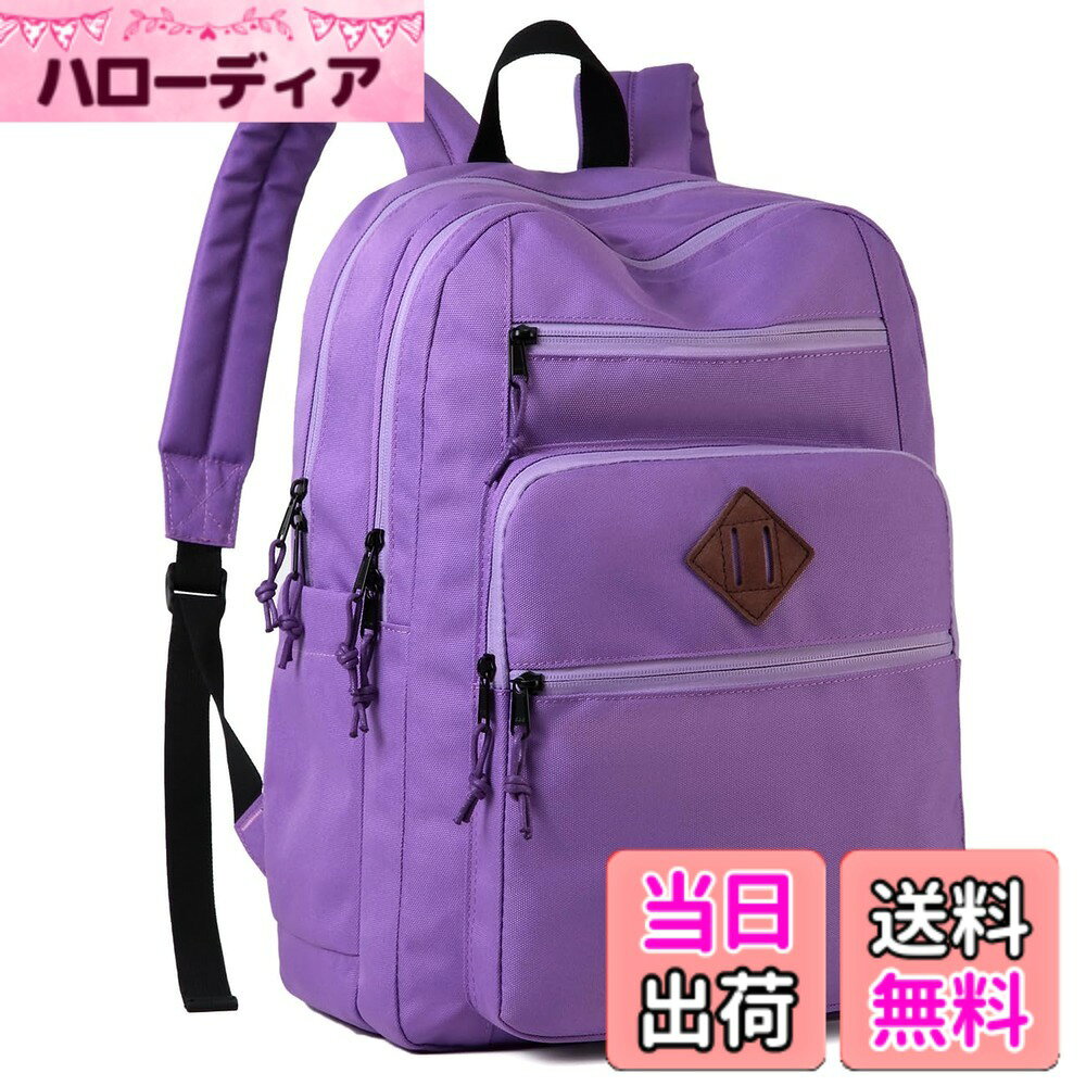 商品情報 商品の説明 主な仕様 【軽量＆撥水加工】Vaschyの男女兼用リュックは、シンプルなデザインでどんなファッションにもマッチしやすく、常にスタイリッシュに持ち歩くことができます。高品質なポリエステルを使用し、撥水加工が施されているため、優れた防水性と耐久性を兼ね備えています。その丈夫な素材は、長期間の使用にも耐えることができるため、安心してお使いいただけます。さらに、上質なSBSレザーのジッパー引手を採用しており、スムーズな開閉感を実現。【商品仕様】サイズ：横30.5 xマチ16 x縦43.5cm；2つフロントポケット：24x17cm/24x27cm；上部ポケット：20x35cm；容量：21L；重量：0.6kg；ポケット数：11つ；肩紐：最短約43cm-最長約87cm。【大容量＆整理整頓】メイン収納部x1、15.6インチPC用ポケットx1、内部メッシュポケットx1、内部メインポケットx1、フロントポケットx3、水筒用ポケットx2、キーホックx1を備えており、PC、iPad、書類、着替え、スマホ、サングラス、帽子、折り畳み傘など様々なアイテムを一括で収納できます。メイン収納部はファスナープーラーで開閉でき、ポケットが大きく開く設計なので、物の出し入れがとても便利です。リュックの底部には補強加工が施されており、中身をしっかりと保護します。【優れた通気性＆快適性】ショルダーベルトには通気性の良いスポンジ素材を採用し、汗による蒸れを大幅に軽減。快適な使用感を実現しています。さらに、ショルダーベルトにはふんわりとしたクッションパッドが追加されており、肩への負担感を軽減。長時間の使用でも疲れにくい設計です。【様々なシーンで活躍】通学や通勤はもちろん、旅行、出張、スポーツ、ハイキング、登山、ピクニックなど、幅広いシーンでご利用いただけます。就職、入学、卒業祝いなど、友人、同僚へのプレゼントにも最適です。すべてのリュックには一年間のが付いており、ご不明点や商品に関するご質問はお気軽にメールでお知らせください。 # 【送料無料】[Vaschy] リュック レディース メンズ, 大容量 バックパック 高校生 女子二層構造 軽量 通学 ビジネスリュック 防水 通勤 旅行 デイパック パープル 日々の通学や通勤、旅行において、荷物が増えると悩まされるのは多くの人だけではありません。特にリュック選びでは、見た目はもちろんのこと、収納力や快適さも求められますよね。「重たいリュックはもう嫌だ」という方や「デザインが地味すぎるのが不満」という方には、この[Vaschy]リュックがぴったりです。シンプルでスタイリッシュなデザインは、どんなファッションにも合わせやすく、通学・通勤シーンでも大活躍します。このリュックは、高品質なポリエステル素材で作られており、撥水加工が施されているため、雨の日でも安心して使用できます。しかも、豊富なポケットで整理整頓も簡単。このリュックを選べば、あなたの毎日がもっと快適になります。 ## 大容量かつ整理整頓が簡単 この[Vaschy]リュックは大容量でありながら、優れた収納力を誇ります。メイン収納部には、15.6インチのノートパソコン用ポケットが完備されていて、大事な仕事道具も安全に収納できます。また、内部には多くのメッシュポケットやフロントポケットがあり、筆記用具やスマホ、書類など様々なアイテムを整理して持ち運ぶことが可能です。学校の教科書や書類など、すぐに取り出したいアイテムをしっかりと収納しておけるため、急なシーンでも大助かりです。 また、リュックの底部には補強加工が施されており、中身をしっかり保護します。特に通学や通勤時に重い荷物を持ち歩くことで、リュックが破損する心配もありません。大容量でありつつ、ポケットが多いことで、物の出し入れが快適というのも嬉しいポイントです。使い勝手の良さに累計で10万以上のリュックが販売された理由も納得です。 ## 快適性を追求したデザイン 通学や通勤時に重要なのは、やはり快適性です。このリュックは、ショルダーベルトに通気性の良いスポンジ素材を使用しているため、長時間の使用でも肩が疲れにくい設計になっています。特に、通学で毎日持ち歩くとなると、その負担感は軽減したいところ。このリュックを背負えば、肩への負担が少なく、快適に移動ができます。 さらに、ショルダーベルトにはクッションパッドも付いており、肩にかかる圧力を軽減してくれます。例えば、通学時に重い教科書を持ち歩くことでも、肩が痛くなることなく快適に過ごせるでしょう。また、通気性抜群の素材を使用しているため、運動時にも効果的で、体温が上がったときでも通気性が保たれています。このように、快適さを追求したデザインは、毎日の生活をラクにしてくれる要素です。 ## 幅広いシーンでの活用 この[Vaschy]リュックは、通学や通勤はもちろん、旅行や登山、スポーツといった様々なシーンでも活躍します。特に、旅行に行く際には、衣類や書類などをしっかり収納できるため、旅行の楽しみを一層引き立てるアイテムと言えるでしょう。デイパックとしても、ハイキングやピクニックの際に便利です。 加えて、友人や同僚へのギフトとしても喜ばれる一品です。特に新学期や新年度の始まりに向けて、友人へのプレゼントを考えている方には最適です。このリュックはシンプルで品のあるデザインなので、男性にも女性にも愛される一品です。なお、商品には1年間の保証が付いているため、安心して購入できます。もし商品について何か不安な点があれば、気軽にサポートセンターに問い合わせもできるので、初めての方でも安心です。 ## 商品仕様と購入のポイント この[Vaschy]リュックのサイズは、横30.5 x マチ16 x 縦43.5センチで、容量はなんと21リットルです。さらに、重さはわずか0.6キロで、負担を感じにくい設計となっています。ポケット数も11個あり、スマホや書類、ボトルなど、様々なアイテムを分けて収納できます。特に、上部ポケットや水筒用ポケットが便利で、すぐに取り出したい物もすぐに使える状態で保管できます。 このリュックは、シンプルでありながら機能性も兼ね備えているため、機能性重視の方にもおすすめです。デザインが派手すぎないため、オフィスでも通学でも違和感なく使用できます。また、防水性があるため、突然の雨にも安心です。ぜひ、このリュックを活用して、毎日の生活をもっと快適に過ごしてみてください。 ## まとめ - 大容量＆整理整頓しやすく、様々なアイテムが収納できる。 - 快適性を追求したデザインで、長時間の使用でも疲れにくい。 - 通学・通勤・旅行・スポーツなど、多様なシーンに対応。 - 1年間の保証が付いており、初めての方でも安心。 - シンプルで洗練されたデザインで、男女問わず使いやすい。