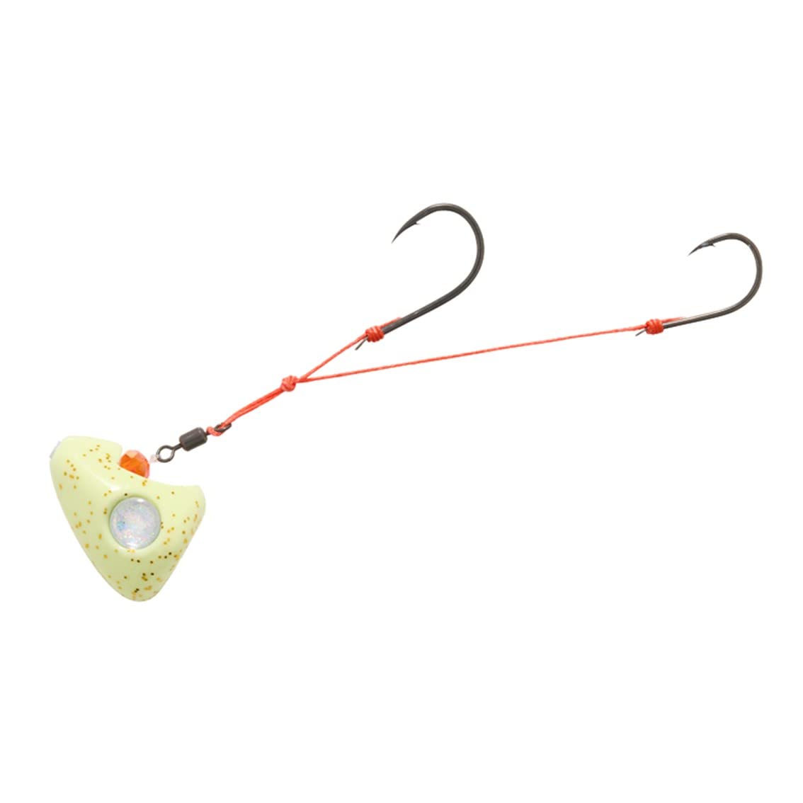 【送料無料】ダイワ(DAIWA) タイテンヤ 紅牙遊動テンヤSS 2WAY 25号 グロー/ゴールドフレーク