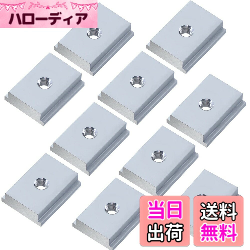 【送料無料】YFFSFDC Tスロットナット 10個入り M6 Tスロットファスナー 木工ツール治具用ネジ溝ファスナー テーブルソーアクセサリー 木工道具