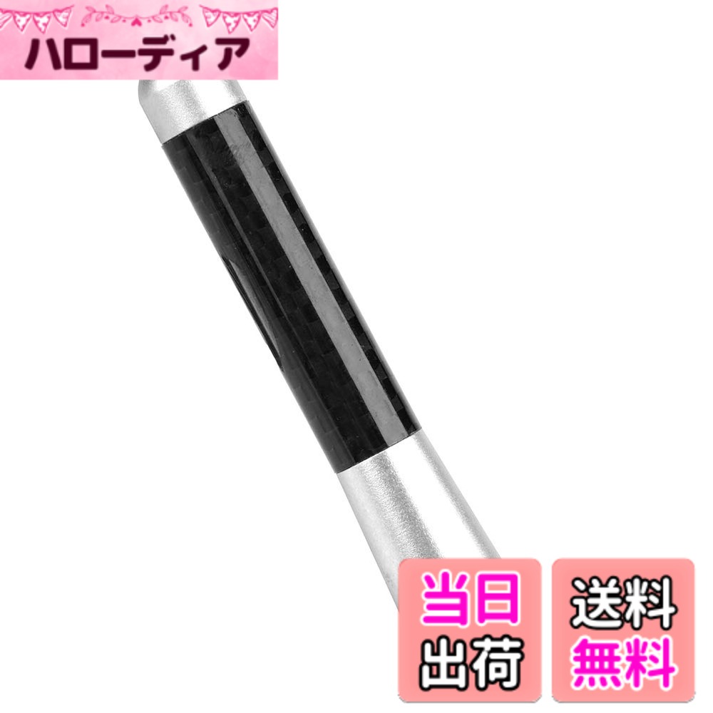 【送料無料】VGEBY カーボンファイバー素材 簡単に取り付け スクリューラジオショートアンテナ 信号強化 ユニバーサル カー改造用 3 インチ 車の交換用アンテナ (銀)