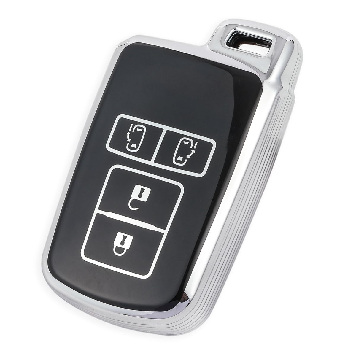 【送料無料】[YANMW] ヴォクシーノア 80系キーケースシエンタキーカバー 適合トヨタアルファード ヴェルファイア 30系 スマートキーケース(シルバーブラック)