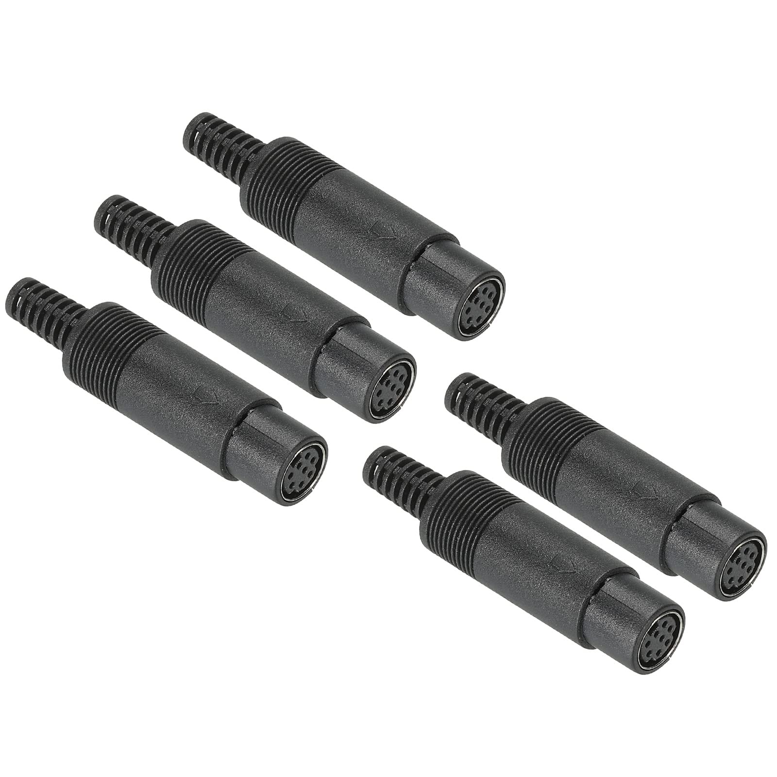 【送料無料】PATIKIL S-ビデオプラグ DIN ミニメスソケット 8ピン 信号伝送 テレビ D ...