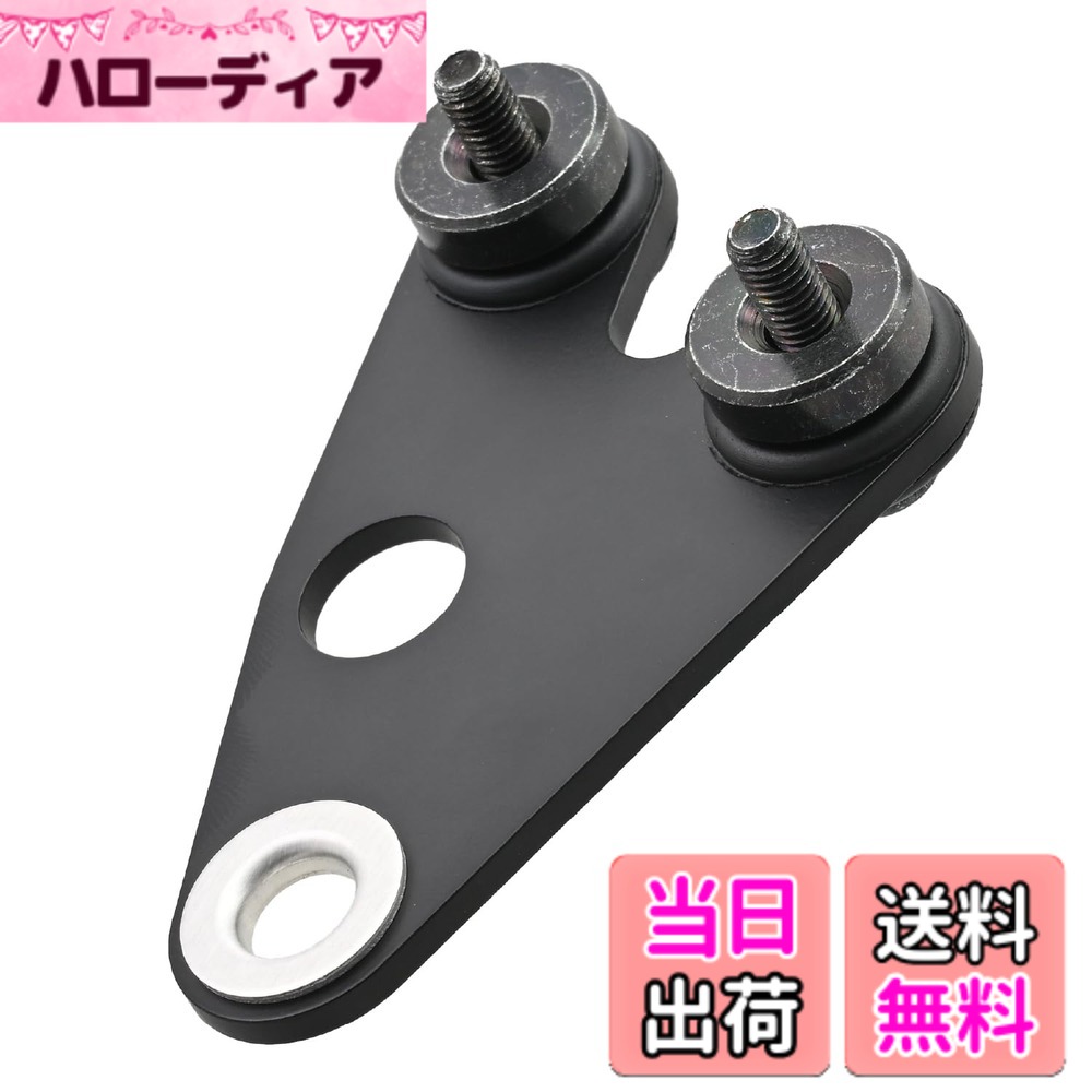 【送料無料】デイトナ(Daytona) バイク用 メーターステー 取付幅33mm(VELONAΦ48用) 取付M10/M8 防振ラバー スチール製 左右共通オフセット/曲げなし ブラック 40337