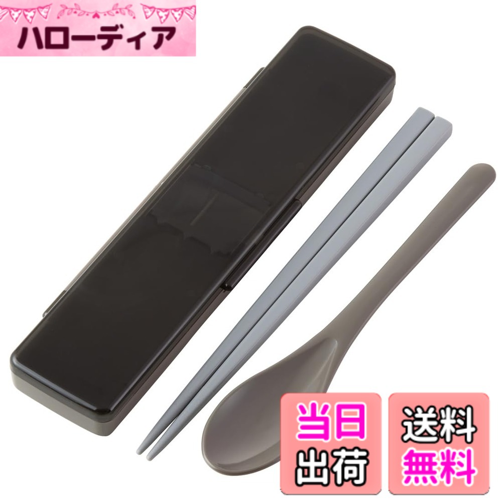 【送料無料】スケーター(Skater) コンビセット 抗菌 箸 スプーン セット 箸21cm チャコールグレー CCS45SAAG-A