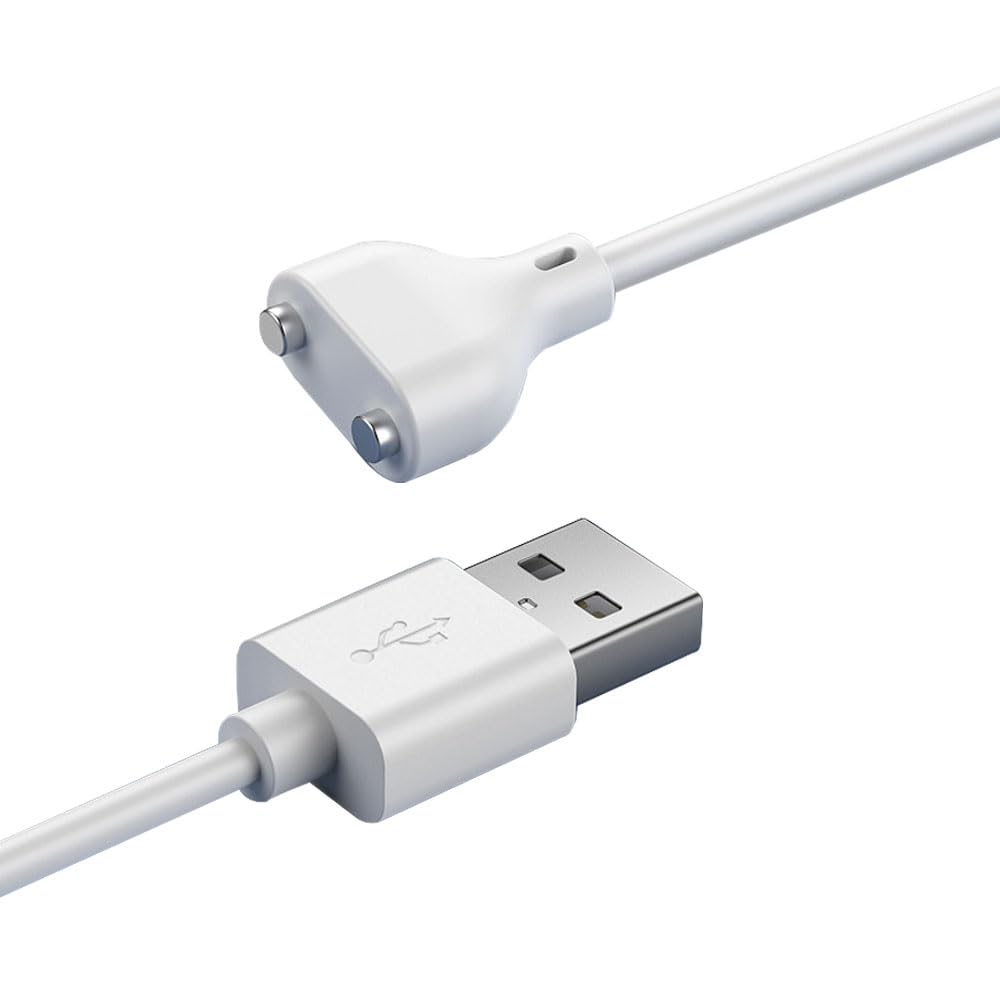 【送料無料】YFFSFDC 磁気充電ケーブル マグネット USB充電ケーブル 急速充電 安定 磁気吸着 チャージャーケーブル 洗顔ブラシ バイブアタッチメント ハンディマッサージャー 対応 (2ピン間の距離6mm)