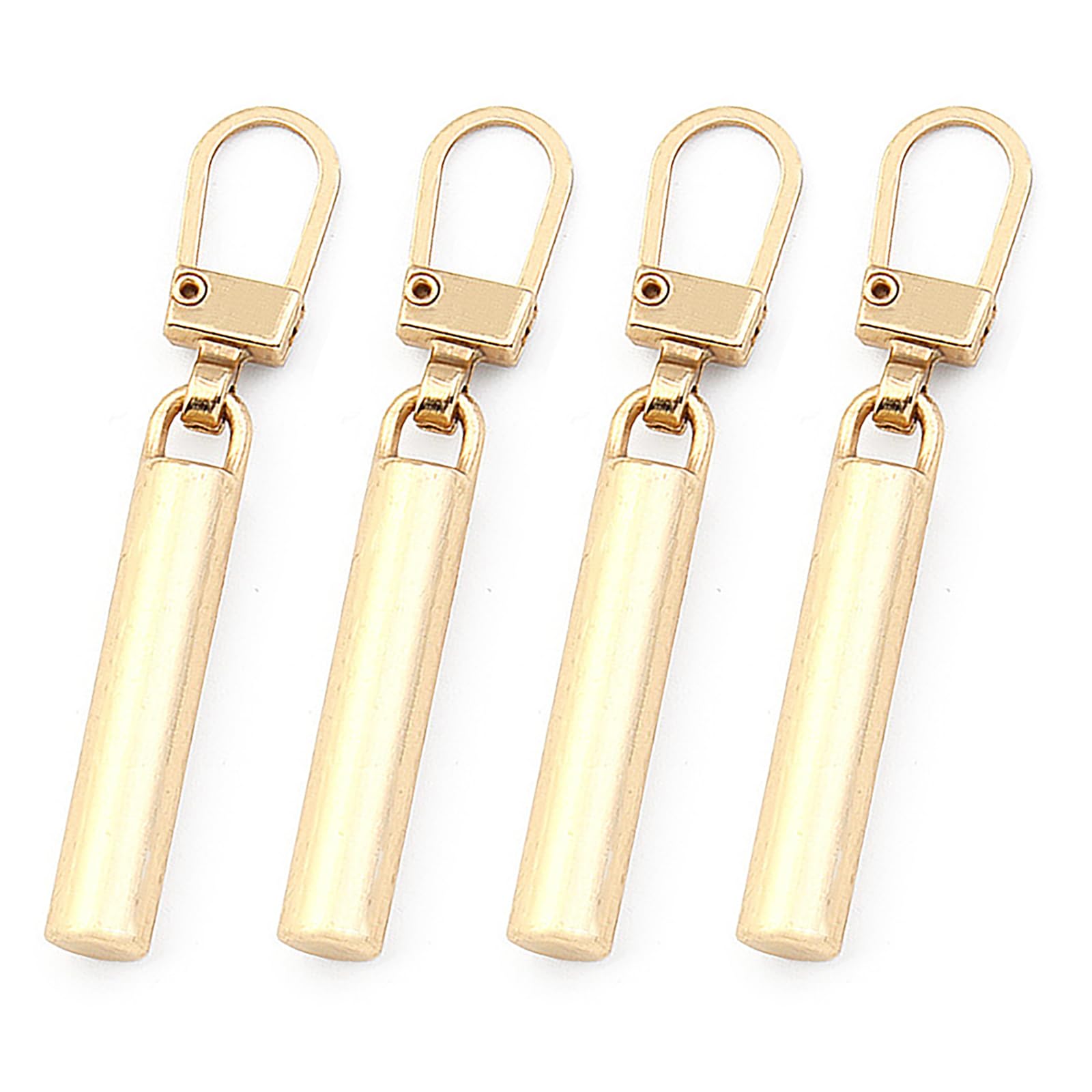 【送料無料】ZiSyouMa ファスナー 引き手 修理 交換用 ジッパー ファスナー 修理キット 金属製 ジッパータブ チャックカバン 財布 衣類 靴 手作り 手芸 DIY プルタブ 交換用 工具不要 取り付け簡単 裁縫 4個セット