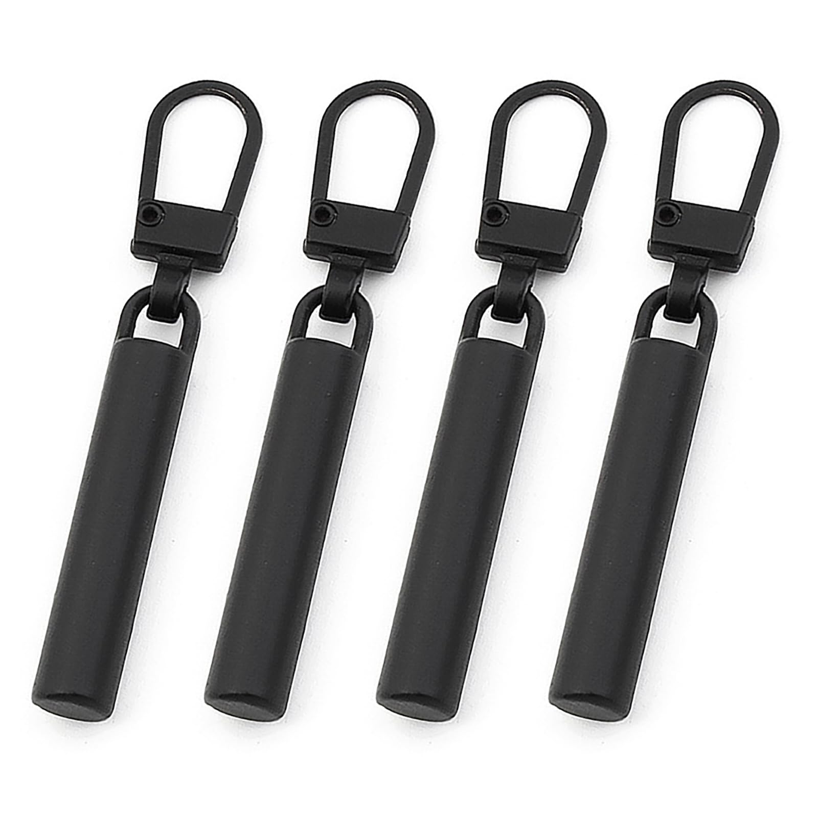 【送料無料】ZiSyouMa ファスナー 引き手 修理 交換用 ジッパー ファスナー 修理キット 金属製 ジッパータブ チャックカバン 財布 衣類 靴 手作り 手芸 DIY プルタブ 交換用 工具不要 取り付け簡単 裁縫 4個セット