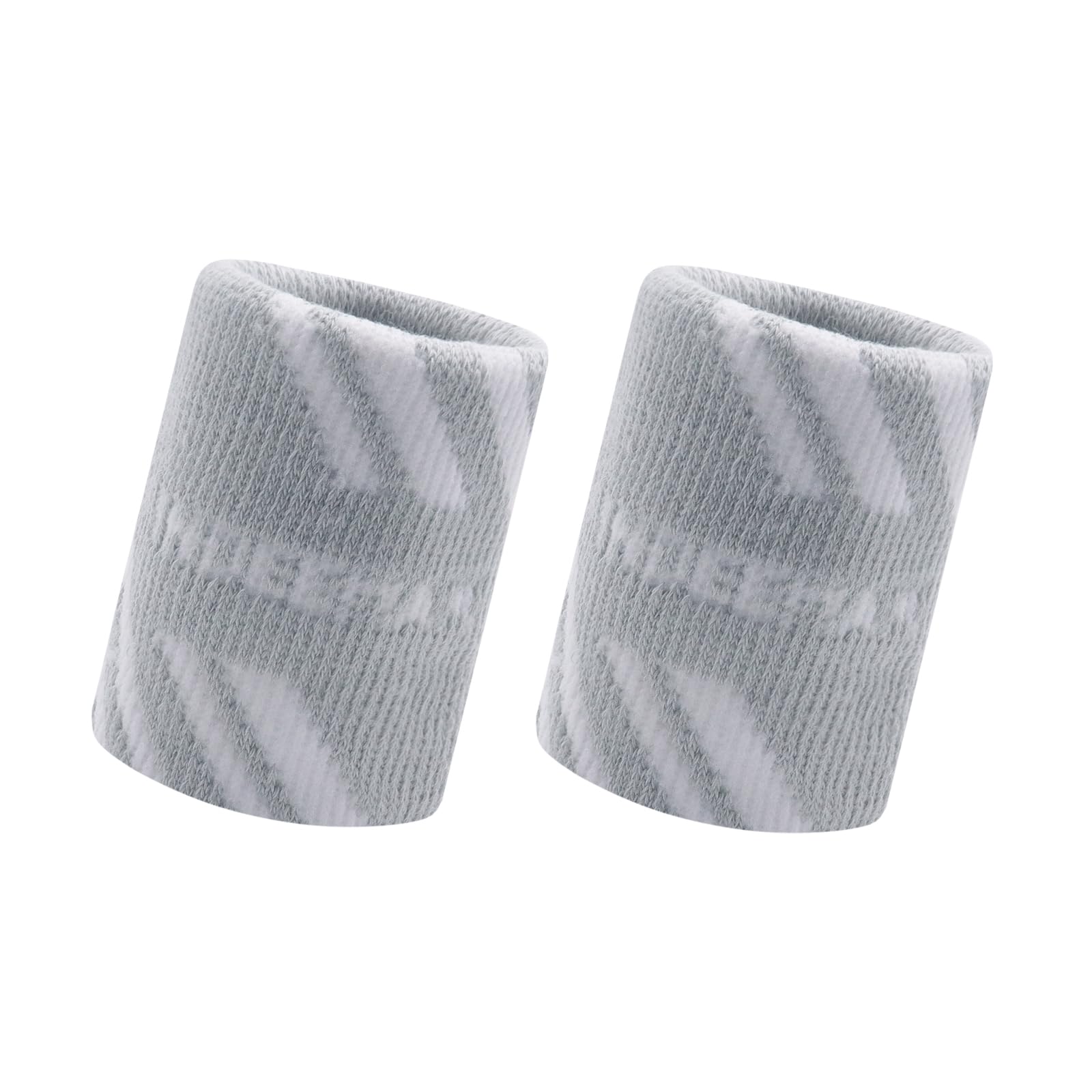 【送料無料】INDEEMAXコットン製スポーツリストバンド【2枚組】 肌触りの良い素材 柔らかくて軽い 吸汗 速乾 良好な伸縮性 野球 テニス バドミントン 男女兼用 グレー