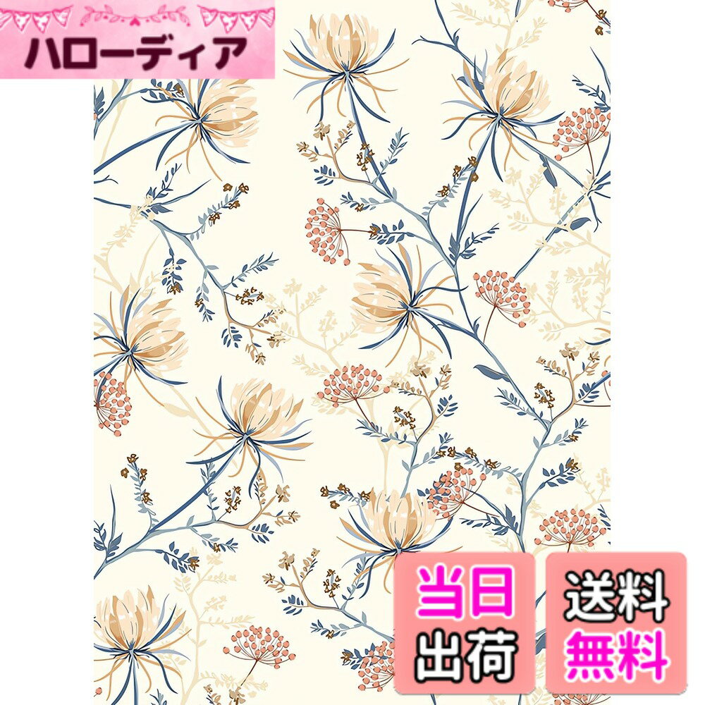 Screen Saver, Wallpaper - 【送料無料】Juangfia 壁紙 シール 花柄 おしゃれ 壁紙シート 剥がせる壁紙 防水 リメイクシート ウォールステッカー 透けない カッティングシート リフォームシート