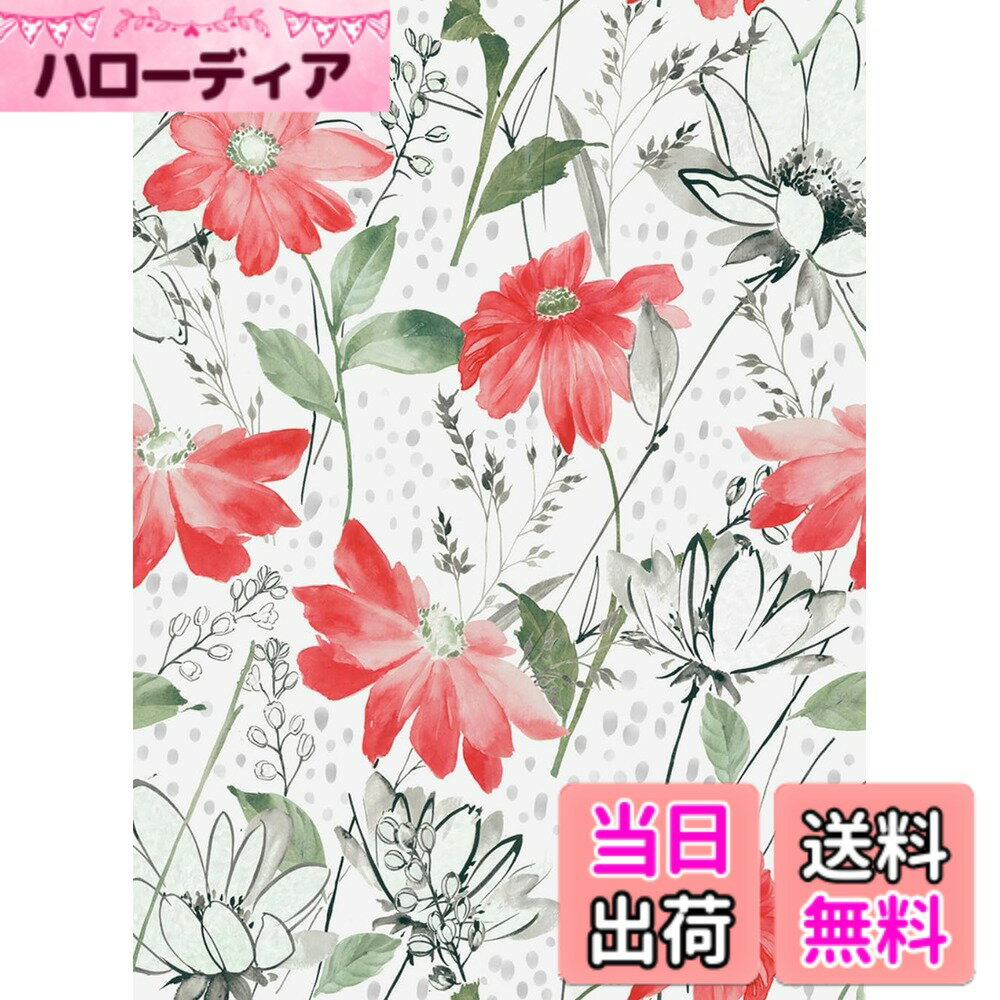 Screen Saver, Wallpaper - 【送料無料】Juangfia 壁紙シール 花柄 剥がせる壁紙 防水リメイクシート 透けない 10メートル
