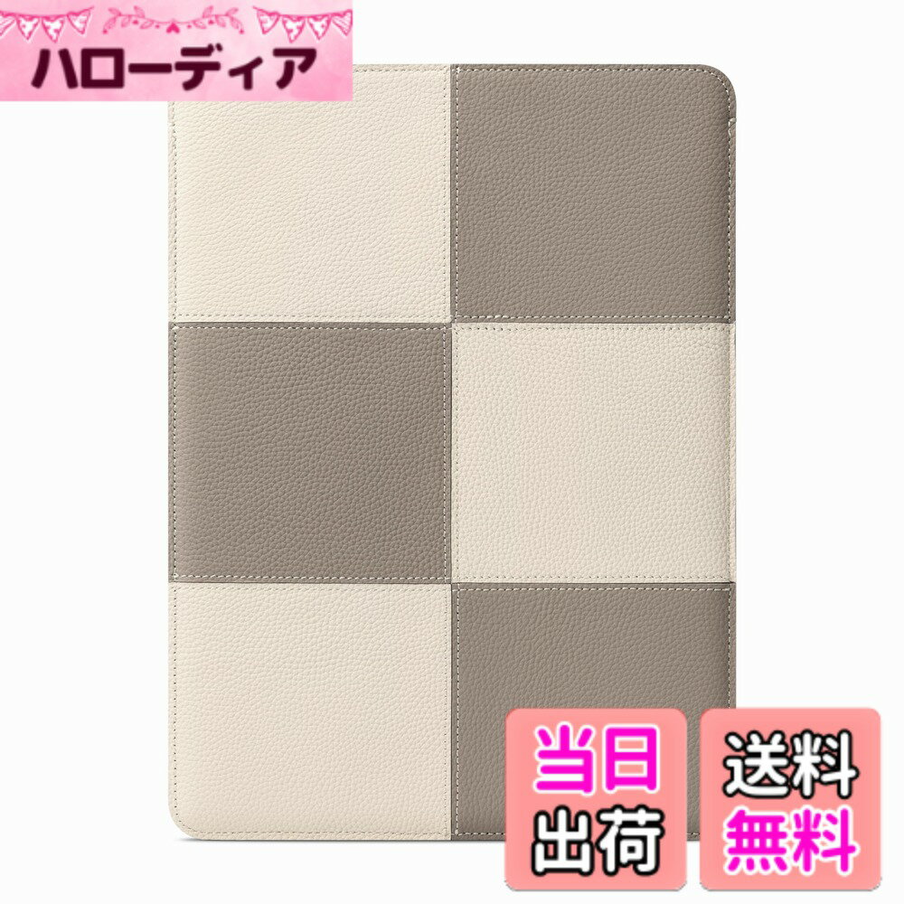 Comfyable Laptop Sleeve 13 Inch Precisely Compatible with MacBook Air M4 M3 2025 M2 M1 & MacBook Pro M2 M1 2022, Genuine Leather Protective Case Cover, Cream & Gray