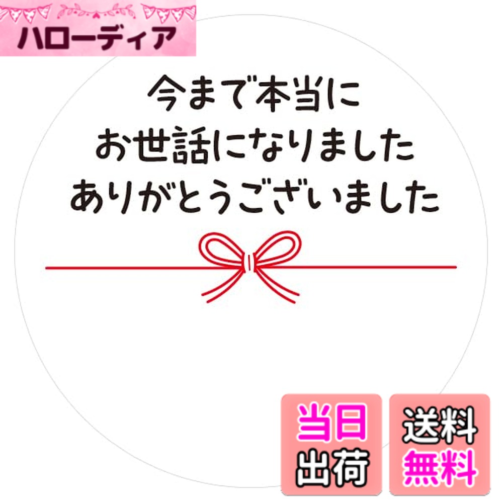 【送料無料】ギフトシール メッセージシール 水引リボン柄 50枚（5シート）日本製 (今まで本当にお ...