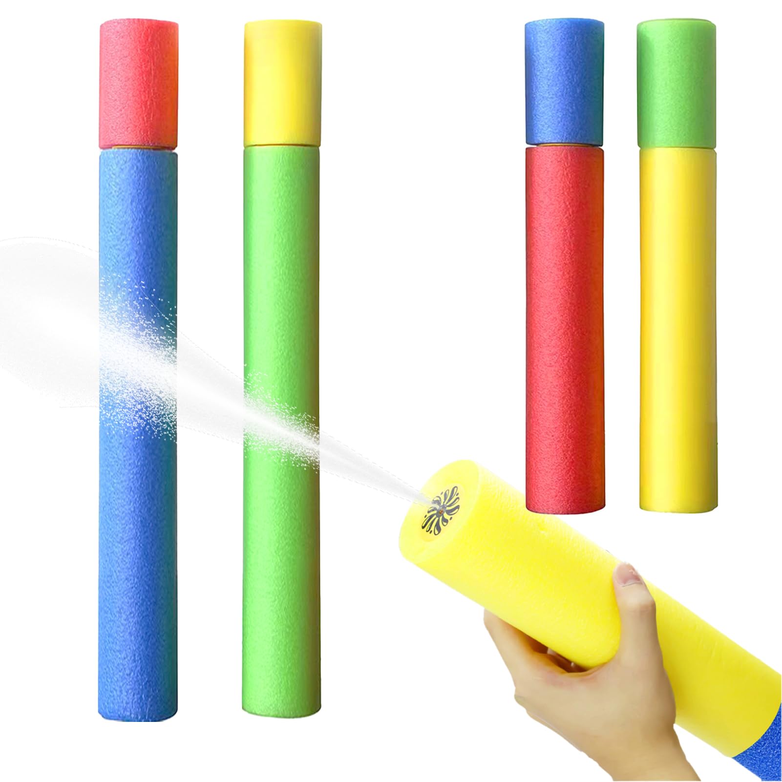 【送料無料】Formemory 水鉄砲 リュック型 ウォーターガン バックパック式 かわいい 水ピストル 大容量 タンク型 超強力飛距離 プール ビーチ 水遊び 夏祭り 高性能 (2本長+2本短セット)