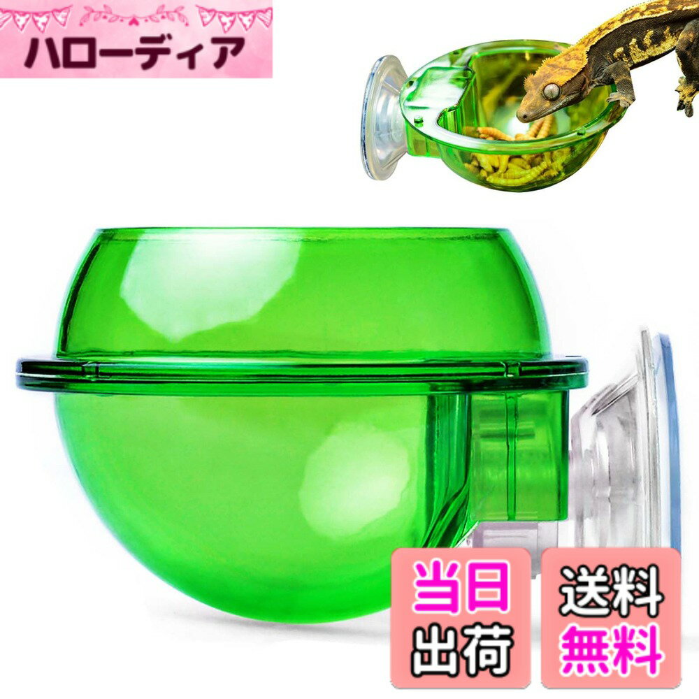 【送料無料】PAVIKE 爬虫類 餌入れ 爬虫類 フィーダー 爬虫類給餌ボウル 爬虫類給餌フィーダー ワーム生きた飼料容器 水皿 吸盤フィーダー 爬虫類用品 トカゲ カナヘビ レオパ ヤモリ飼育