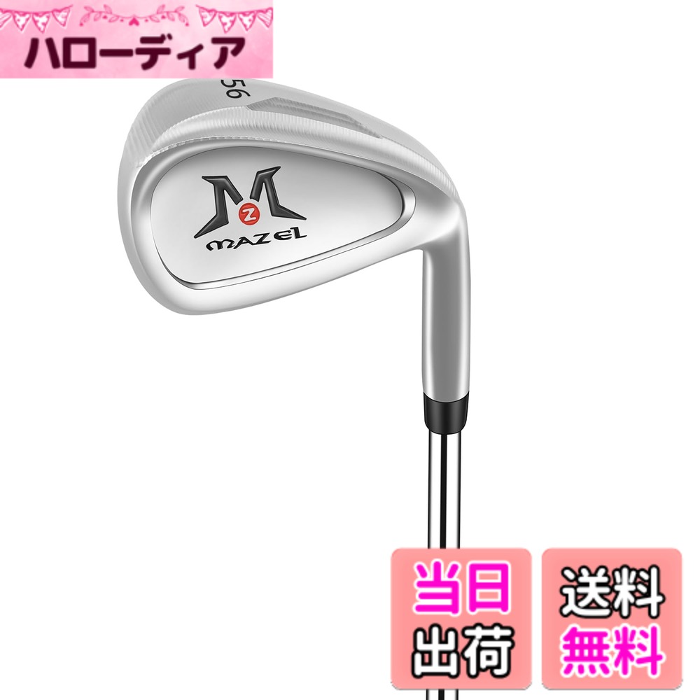 【送料無料】MAZEL (マゼル) ゴルフクラブ ウエッジ メンズ 右用 (銀, ロフト角:56)