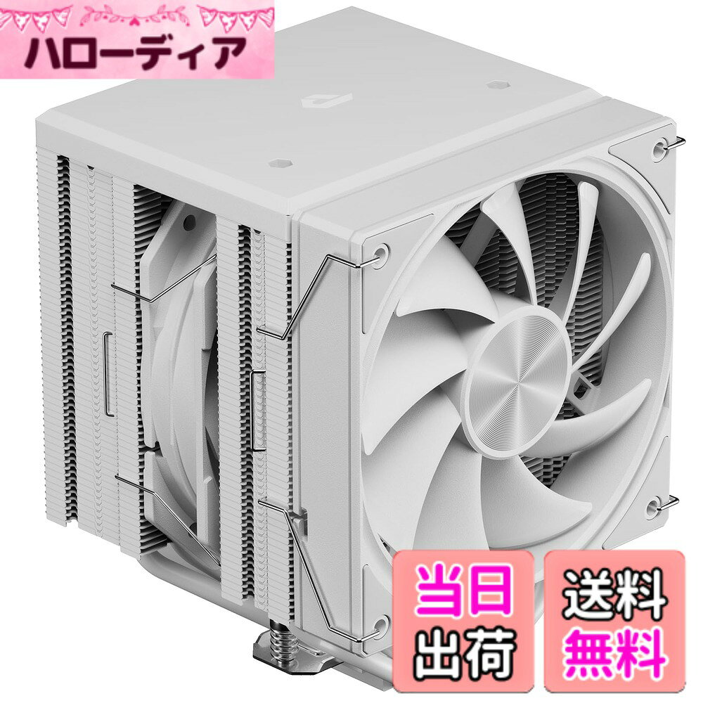 Novonest cpuクーラー 高性能デュアルタワー CPUクーラー 空冷 6本の銅製ヒートパイプ付き TDP 265W 2つ 120mm PWM 静音ファン搭載 cpuファン Intel LGA1700/1851/1200/115X対応 AMD AM4/AM5対応 エアクーラー「UE2T6」