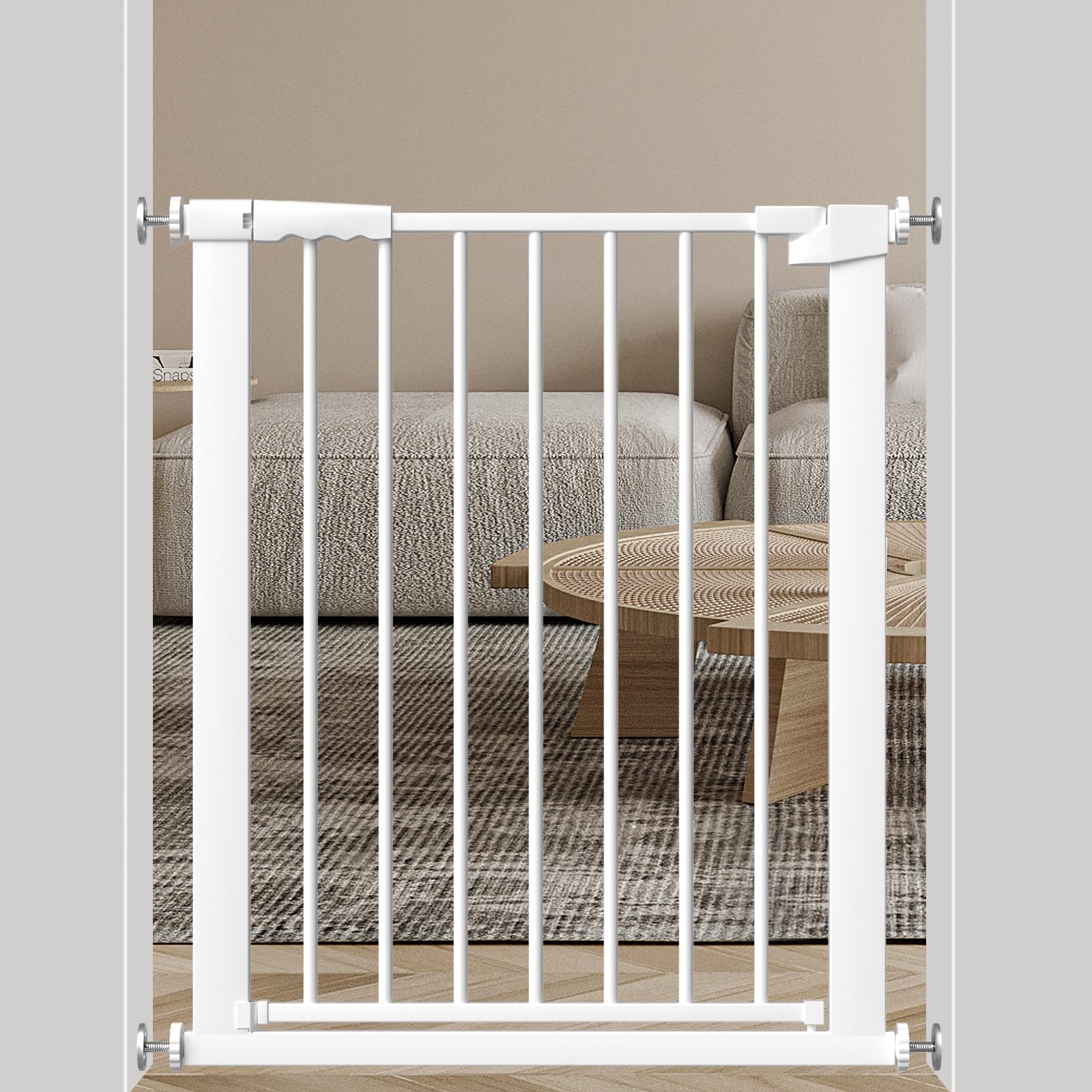 【送料無料】Seogva ベビーゲート 取付幅69-76cm 高さ78cm ベビーゲート 突っ張り式 バリアフリーベビーゲート ペットゲート スチールゲート ドア付き 間仕分けゲート