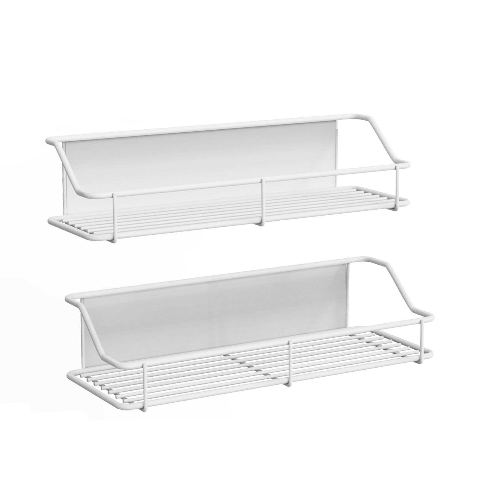 【送料無料】mengmiandaxia マグネット浴室用ラック 調味料収納 錆びない強力磁石壁掛け お風呂収納 洗濯機 冷蔵庫サイド 洗面所 バスルーム キッチン収納棚2個