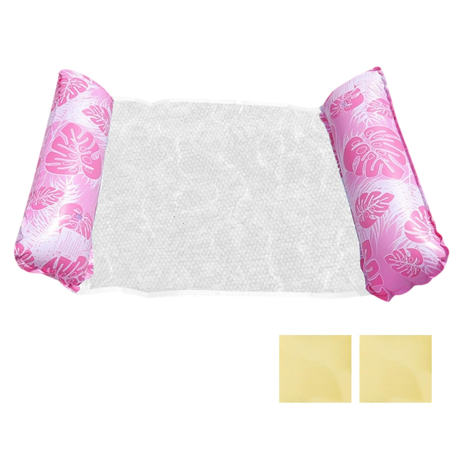 【送料無料】Formemory 浮き輪 フロート 1人乗り 大人用 浮き輪ベッド 水上ハンモック フロート 70cmX130cm ウォーターハンモック+ビニール補修用テープ2枚付き 大人用 浮き具 折りたたみ うきわ 暑さ対策 夏海遊び 水遊び プール 一人乗りプールパーティー 海水浴 日光