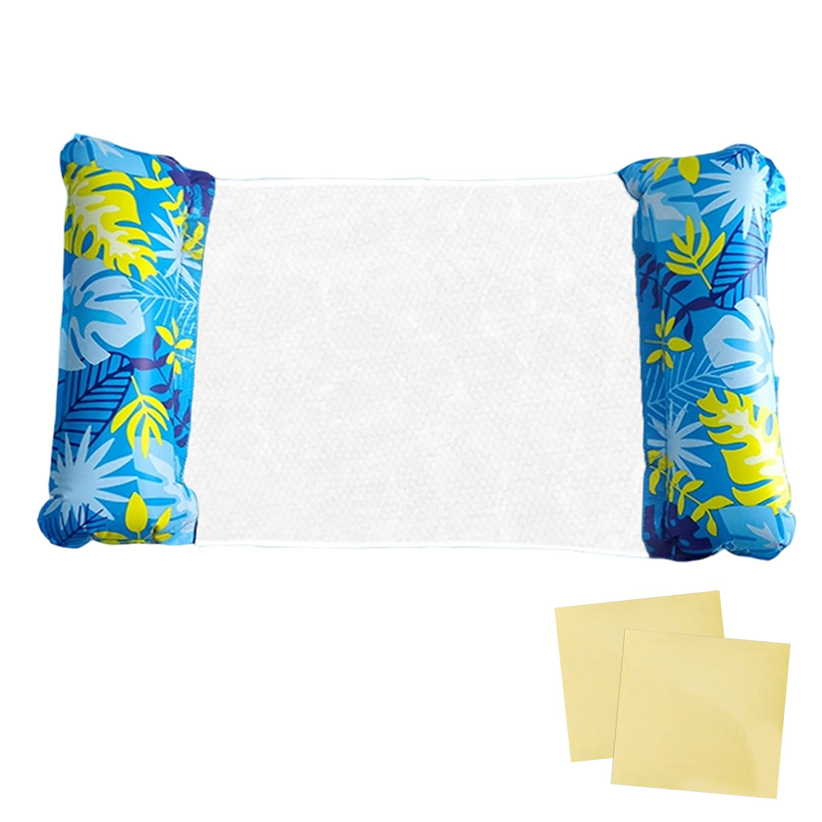 【送料無料】Formemory 浮き輪 フロート 1人乗り 大人用 浮き輪ベッド 水上ハンモック フロート 70cmX130cm ウォーターハンモック+ビニール補修用テープ2枚付き 大人用 浮き具 折りたたみ うきわ 暑さ対策 夏海遊び 水遊び プール 一人乗りプールパーティー 海水浴 日光