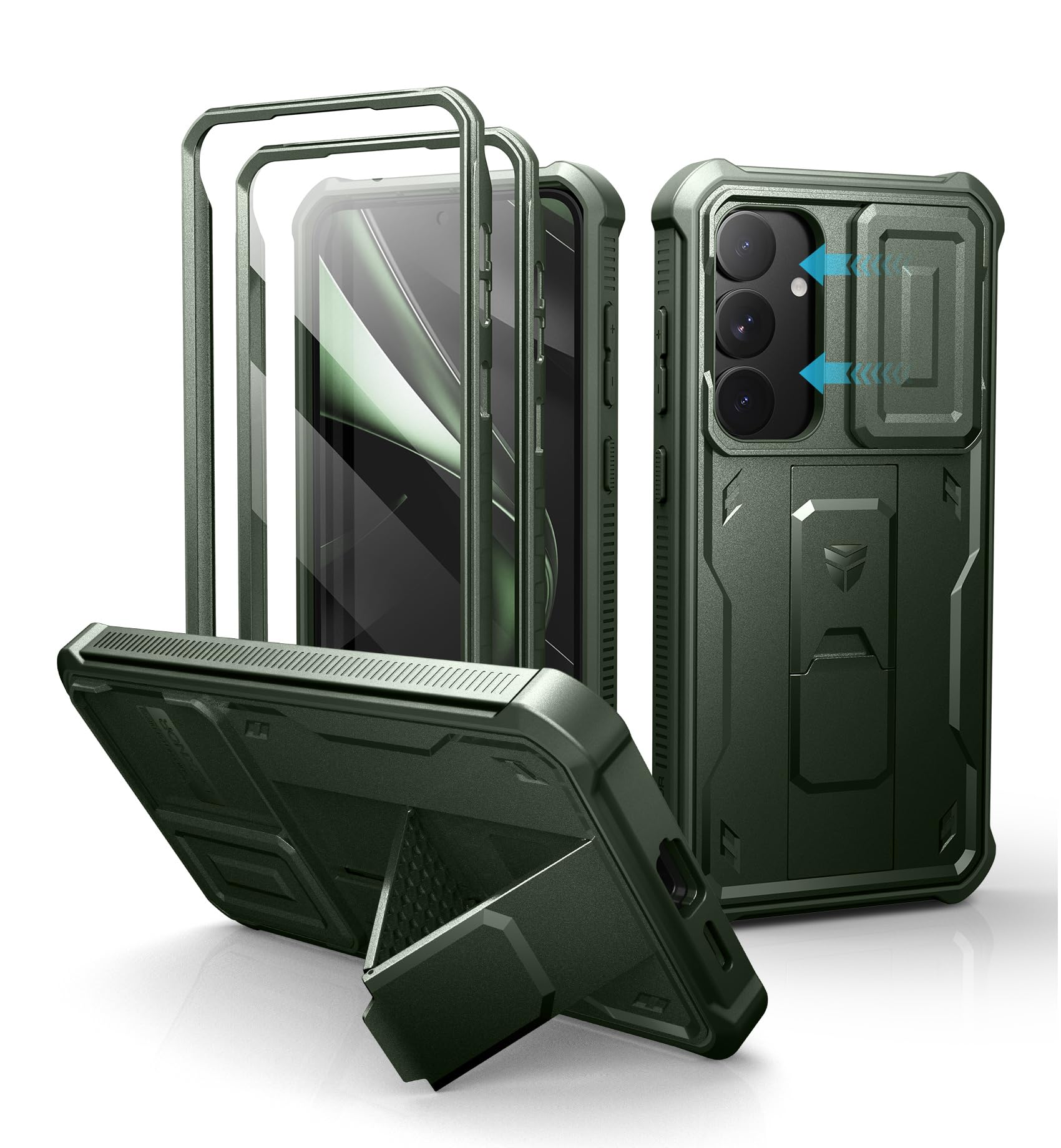 【送料無料】Dexnor Samsung Galaxy S25 Plus用 ケース - スライド式内蔵カメラカ...
