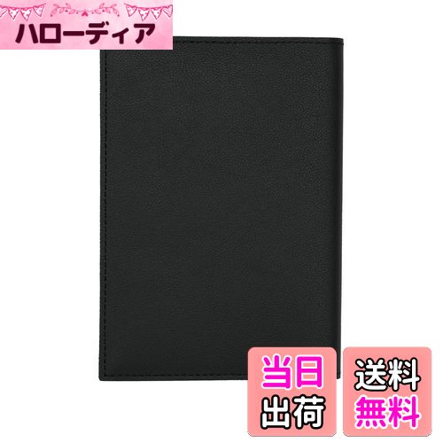 【送料無料】ブックカバー A5判 黒 [手帳、文芸誌、マンガ、教科書、学術書、ガイドブック]など212*148*35mmまで厚い本に適用 栞/カード収納口付き ノートカバー 手帳カバー