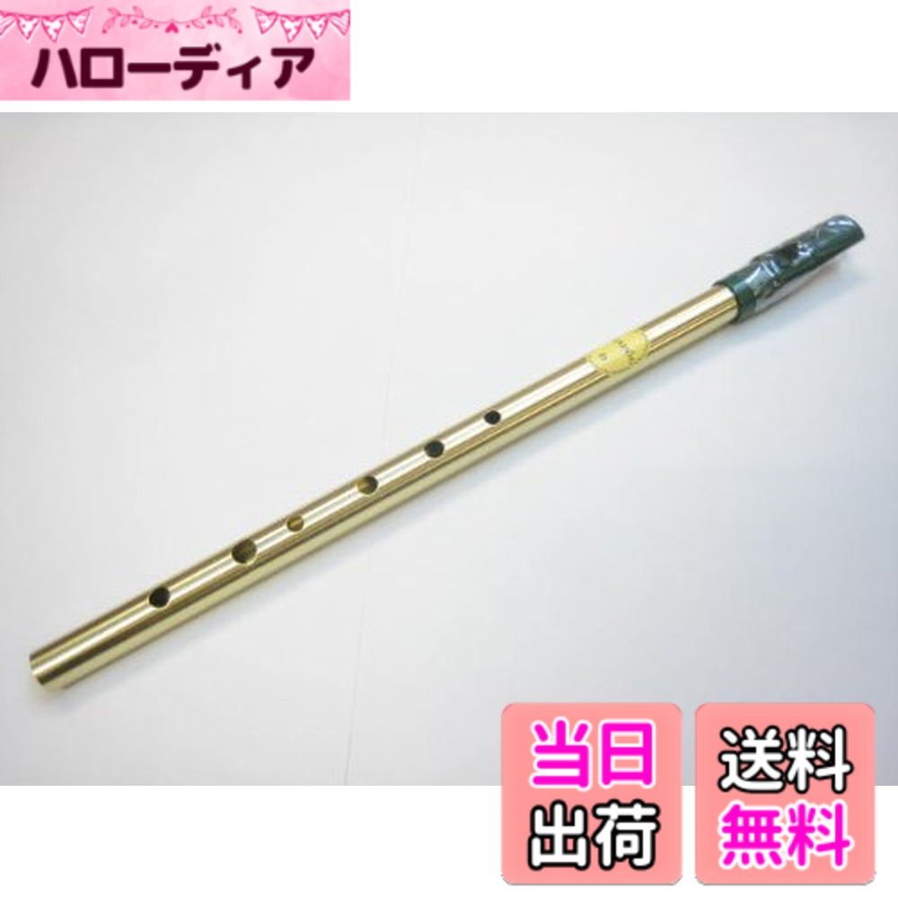 民族楽器コイズミ Feadog ティンホイッスル D管 笛 アイルランド アイリッシュホイッスル 民族楽器 色：ゴールド