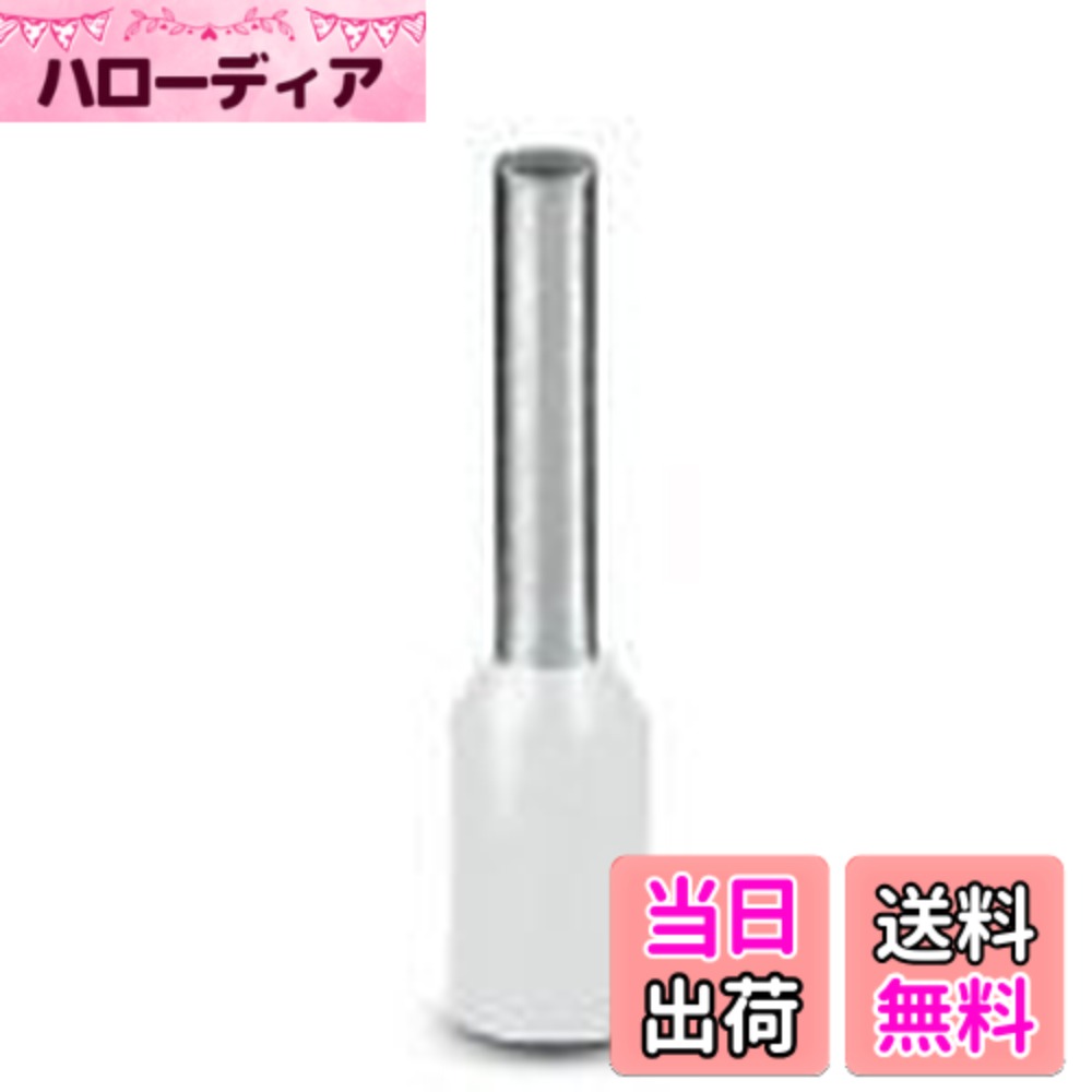 商品情報商品の説明特長　 ●柔軟な銅製で表面は錫メッキされています。 ●配線時に電線が密集しても高い絶縁効果があります。 ●芯線のバラけを防止します。 ●絶縁スリーブは色分けされており、電線サイズの区別に役立ちます。 ●芯線のバラけを防ぎ、単線対応の端子台への挿入、信頼性を高めます。　 用途　 -　 材質/仕上　 -　 仕様　 ●電線抱合範囲より線mm[[の2乗]]:0.5 ●電線抱合範囲AWG:20 ●色:白 ●スタッド径(mm):1.1 ●全長(mm):16 ●JIS規格品:DIN規格品 ●電線抱合範囲単線mm:すべてより線 ●質量(g):0.093　 仕様2　 ●断面積:0.5mm[[の2乗]] ●AWG:20mm ●全長:16.00mm　 注意　 -　 コード　 ●451-3614　主な仕様 フエニックス・コンタクト 接続端子