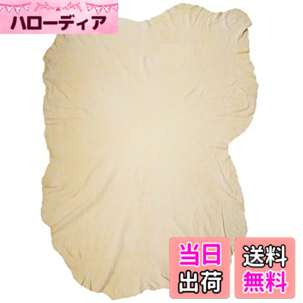 【送料無料】セーム革　大判タイプ（約90cmx約67cm）Lサイズクロス 色：ベージュ、サイズ：長さ90 cm x 幅70 cm