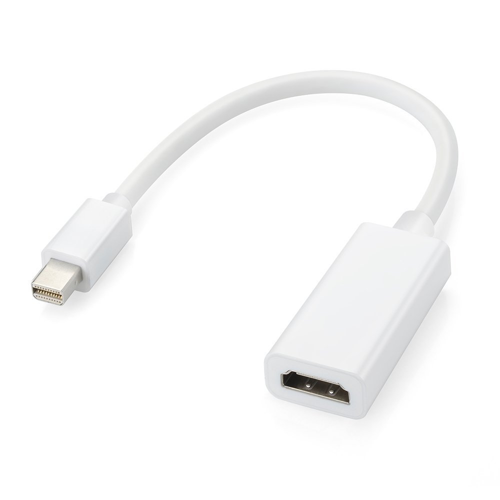 Patech Mini DisplayPort（MiniDP）to HDMI変換アダプタ Apple Macbook/Macbook Pro/iMac/Macbook Air/Mac Miniなど対応 色：ホワイト、サイズ：1点