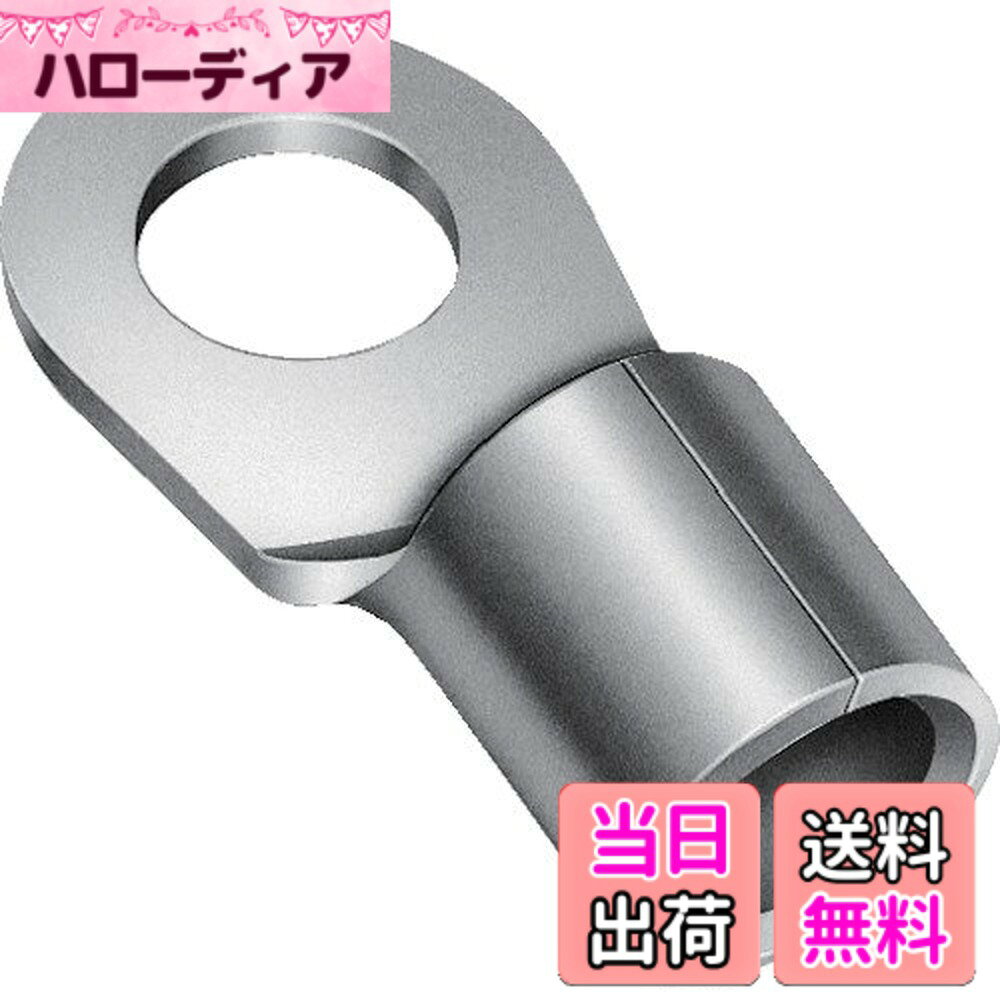 【送料無料】日本圧着端子製造 丸型端子 R38−8 10個入り R38-8 色：シルバー