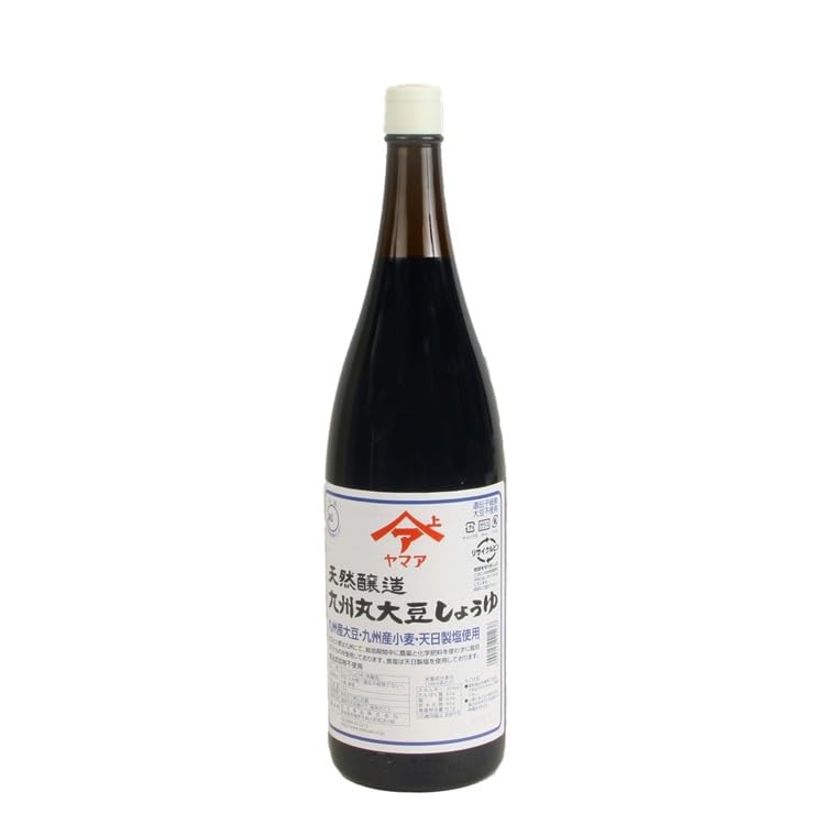 【送料無料】ヤマア 松合食品 天然醸造九州丸大豆しょうゆ 1.8L 栽培期間中、農薬...