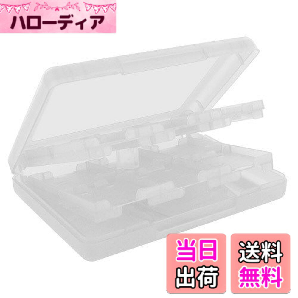 商品情報商品の説明主な仕様 対応機種：Nintendo 2DS NEW 3DS / NEW 3DSXL/3DS / DSi / DSi XL / DSi LL / DSなど対応ゲームカードケースです。保護機能：大切なゲームカードをキズや汚れおよびその他の損害からしっかり保護できます。28-in-1機能：3DS・DSなど用ゲームカード(最大22枚)、SDカード(最大2枚)、TFカード(2枚)、タッチペン(2本)を一度に持ち運べる大容量マルチカードケースです。便利さ：軽量で耐衝撃に優れたポリプロピレン素材を採用し、コンパクト設計で携帯性にも優れています。パッケージ内容:ゲームカードケース*1