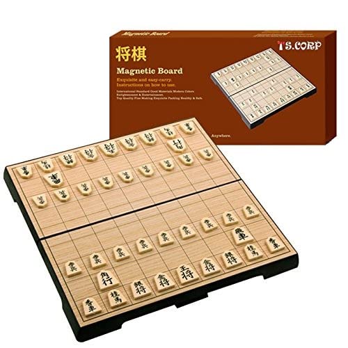 象棋 - 【送料無料】[TS.CORP]将棋セット マグネット式 折りたたみでコンパクト収納 日本語説明書付 入門初心者に適用 将棋盤と駒の将棋セット 色：マルチカラー