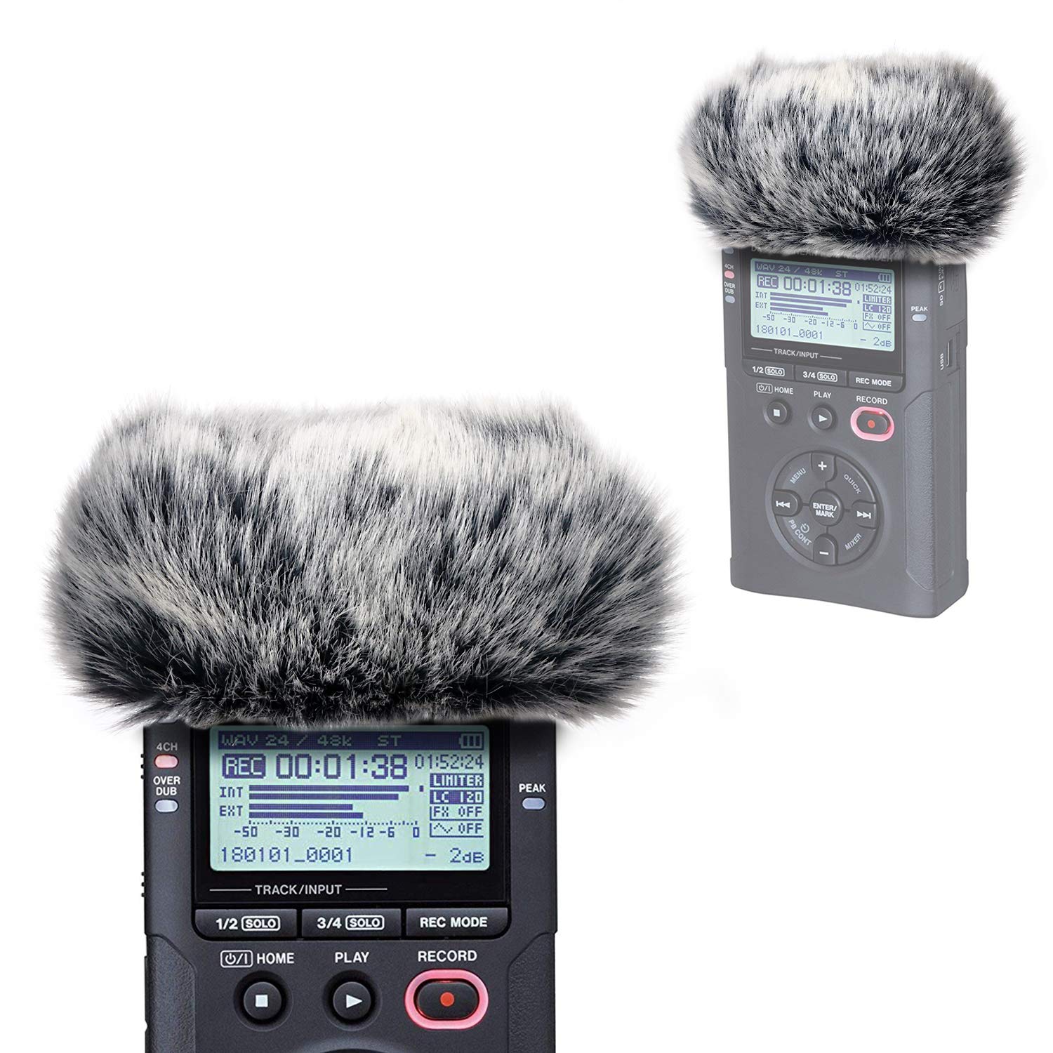 【送料無料】YOUSHARES DR40X Tascam DR-40X DR-40 ポータブルレコーダー用ウィンドスクリーンマフ DR40マイクデッドキャットフロントガラス 人工毛皮ウィンドスクリーン 色：DR-40用ファーウィンドスクリーン サイズ：for Tascam DR 40