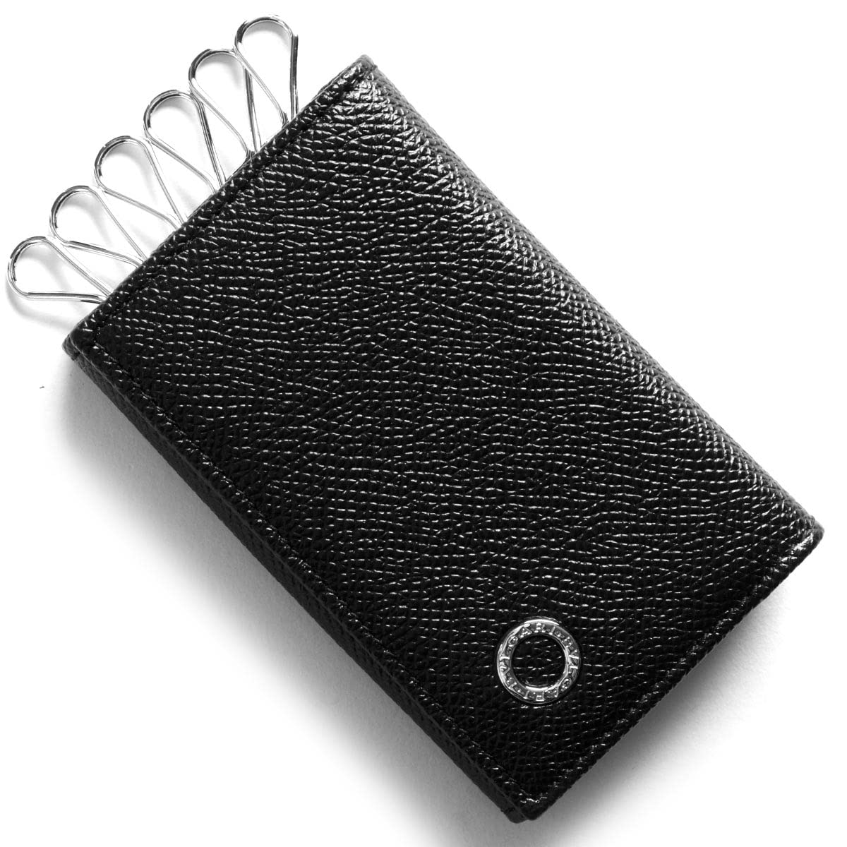 【送料無料】[ブルガリ]キーケース 282234 BB MAN BVLGARI BVLGARI キーホルダー グレインレザー 6連 [並行輸入品] 色：ブラック、サイズ：Free Size