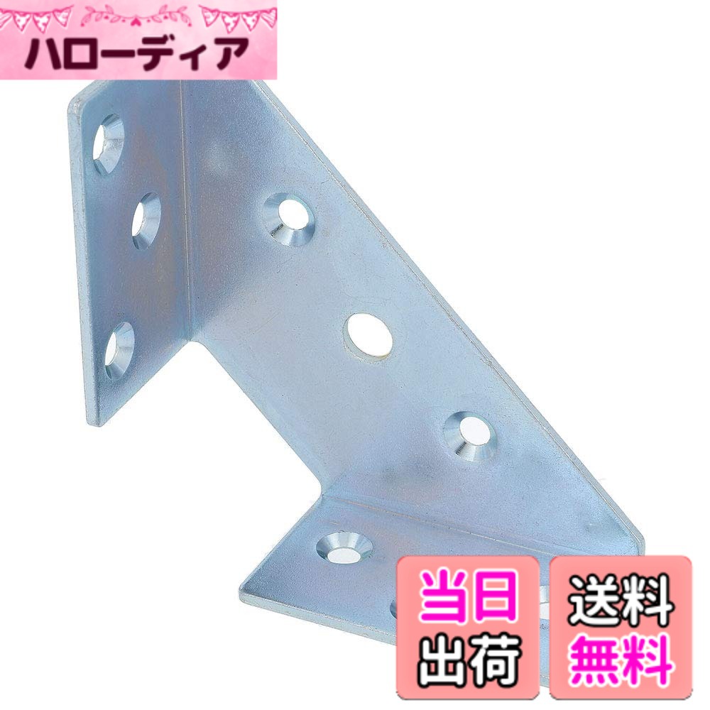 商品情報商品の説明主な仕様 コーナー部分の補強に使用する金具です。バイ2幅に収まるサイズです。適応ビス：太さ3.8mm-4.1mmの皿頭または、ラッパ頭のビス
