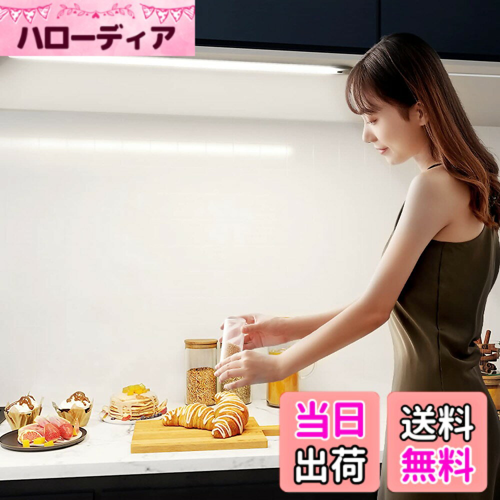 【送料無料】LED バーライト 34cm 60cm キッチンライト0.7cm超薄型 無段調光 タッ...