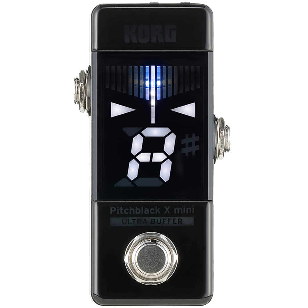 【送料無料】KORG ギター/ベース用 ペダルチューナー Pitchblack X mini 色：ブラック、サイズ：Pitchblack X mini