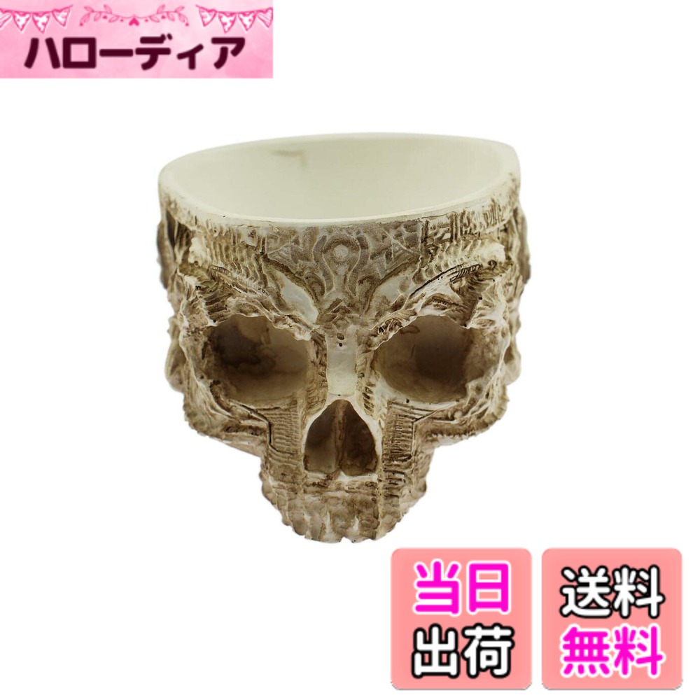 商品情報商品の説明細かい模様が彫られた、ドクロのプランターです。植木鉢、小物入れなどにも◎お部屋のインテリアとして様々な用途でご使用頂けます。サイズ：高さ9.8cmx幅12.4cmx奥行16cm / 重量：約410g / 材質：プラスティック主な仕様 細かい模様が彫られた、ドクロのプランターです。植木鉢、小物入れなどにも◎お部屋のインテリアとして様々な用途でご使用頂けます。サイズ：高さ9.8cmx幅12.4cmx奥行16cmbr重量：約410g材質：プラスティック