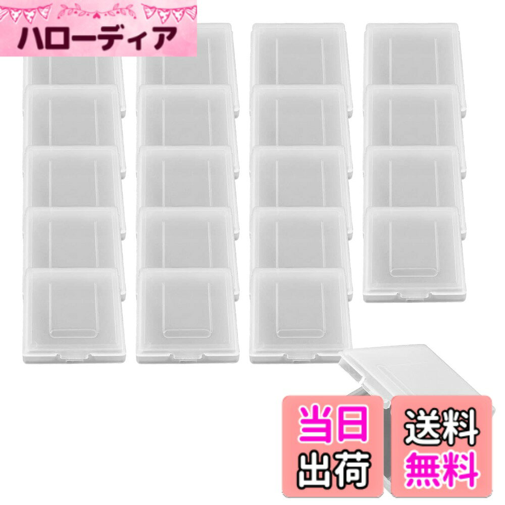 商品情報商品の説明主な仕様 ゲームボーイ＆ゲームボーイカラー用のソフトケース20個セットです。中身がわかりやすい半透明のケースです。ワンタッチで開閉できます。ソフトをホコリや汚れから守って収納できます。ピンバッジやメダルなど細かな小物の収納にも活用できます。【仕様】サイズ：W6cmxD7cmxH1.2cm ／ 重量：18g ／ 材質：PP ／ 入数：20個　※モニターの環境等により、色の見え方に若干差が生じる場合がございます。