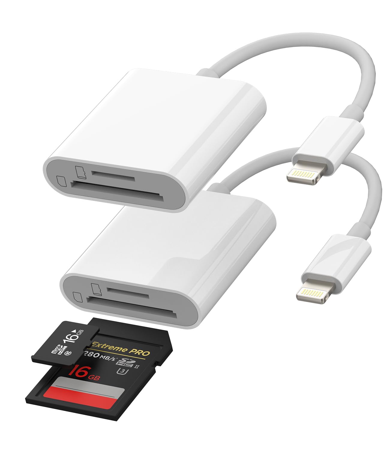 【送料無料】SDカードリーダー Type-c USB C 変換アダプタタイプcメモリーカード外付けアダプターSD Card Readerスマホ 画像保存 データ移行USB-C対応Apple iPhone 15 Pro Max Plus 対応iPad 10 Air4/5 Mini6 12.9 Macbook 対応Sony Xp 色：Lightning to SD TF 2Pack
