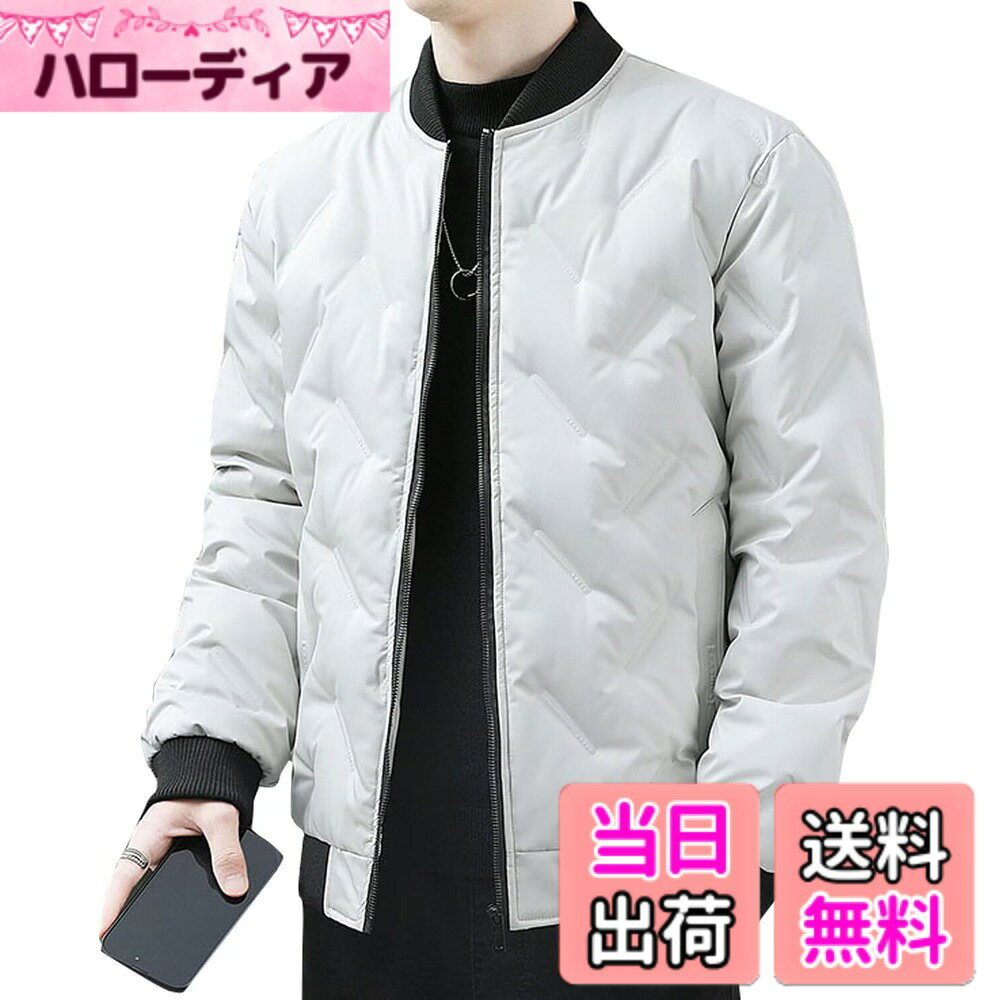 【送料無料】[Bligo] ダウンジャケット メンズ 冬服 中綿ジャケット アウター 立ち襟 ジップ ...