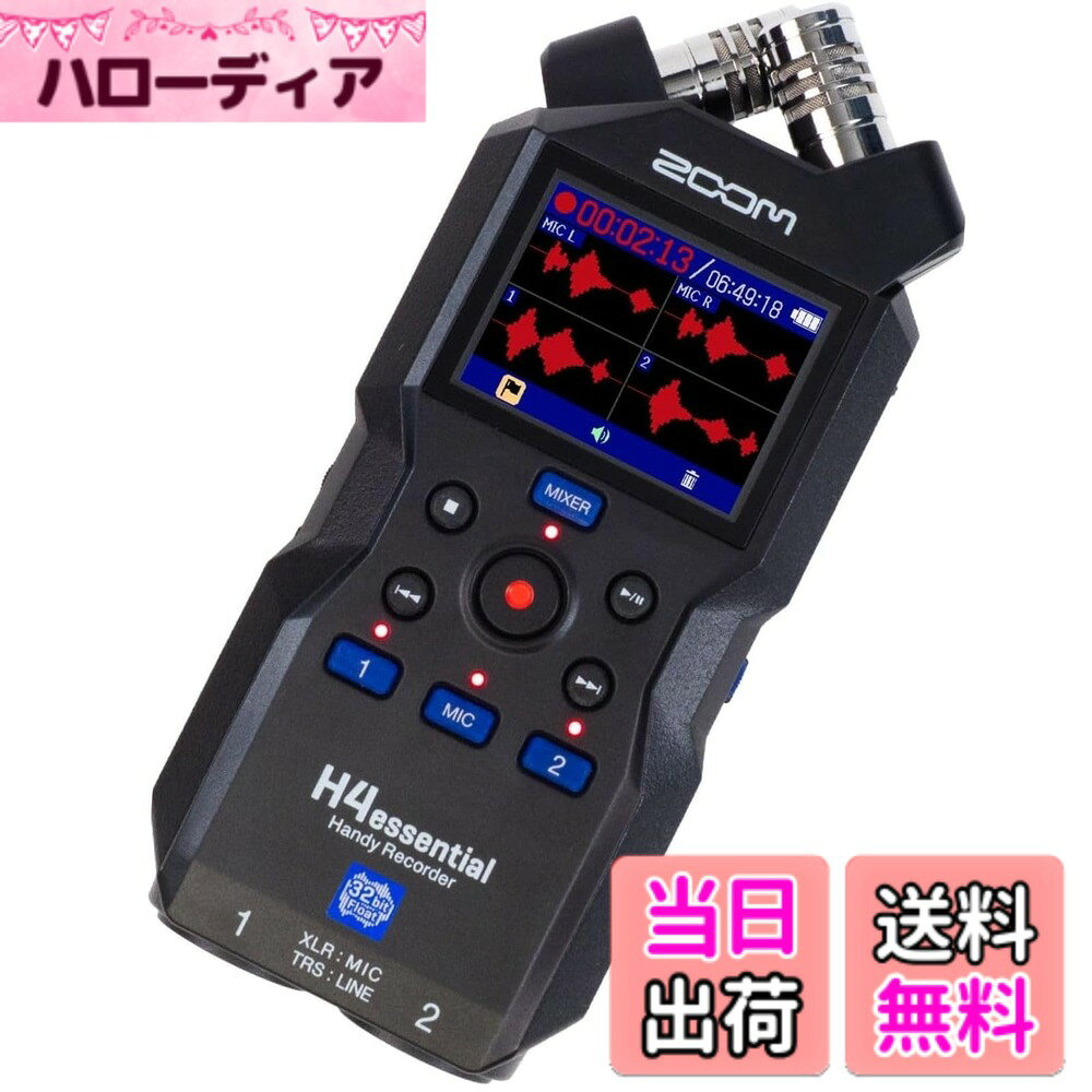 【送料無料】ZOOM ズーム H4essetial 色：ブラック、サイズ：H4essential Only
