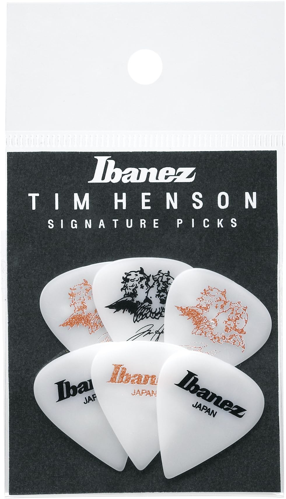 【送料無料】Ibanez(アイバニーズ) Tim Henson(Polyphia)ピック 6枚パック P1000TH...