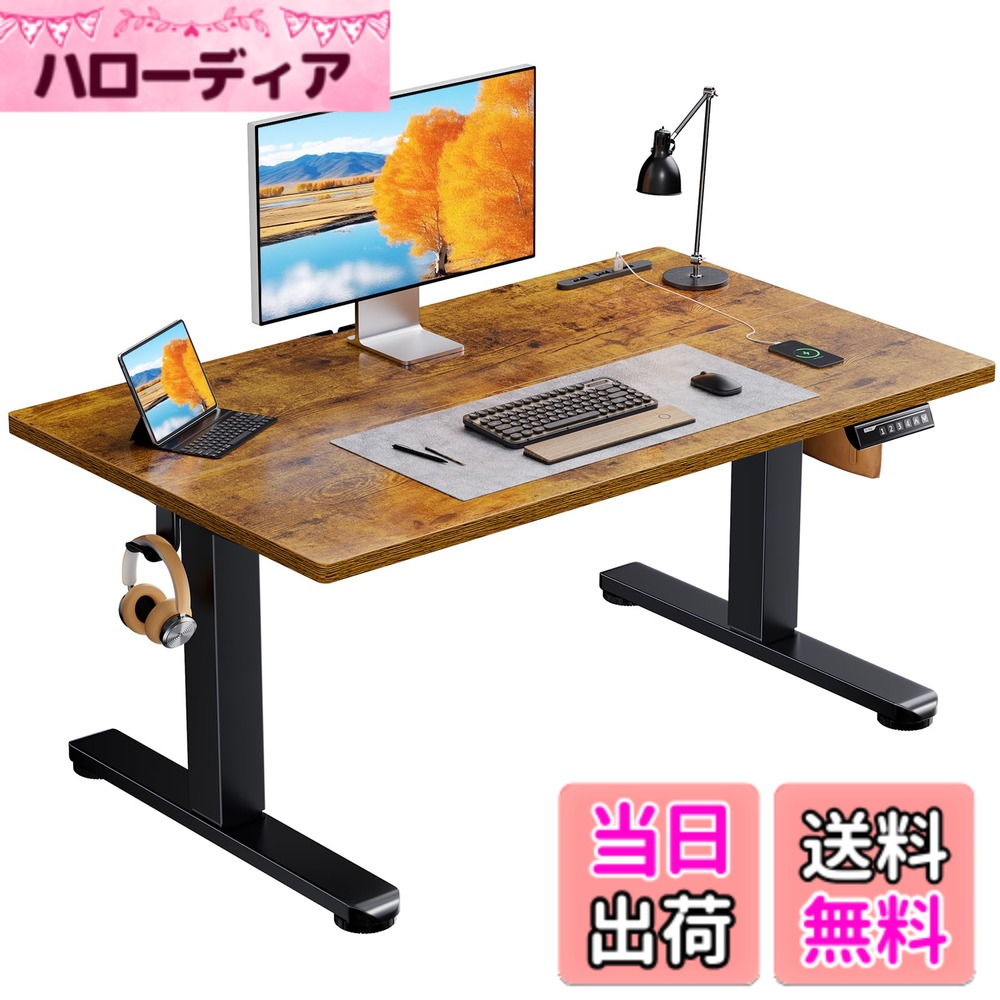 商品情報商品の説明主な仕様 【ワンタッチで昇降可能なローデスク】簡単なボタン操作で天板を無段階に高さ48~72cm昇降でき、用途やお持ちの座椅子、体形などに合わせてちょうど良い高さを設定できます。普通の椅子から座椅子や座布団などまで、幅広く対応します。学習机として子供の成長とともに高さを自由に調節するのもおすすめです。また、高さを4ヶ所まで保存できるメモリー機能付きで、手軽いにお好みの高さまで調整できます。【便利なコンセント&USBポート付き】2口コンセントとUSBポートを搭載することで、手近な所から電源を取れて配線がまとめやすく便利です。ErGearロータイプパソコンデスクはノートパソコンやデスクライト、スマホ充電なども同時に利用できます。また、3口すべてスライドカバー付きなので、ホコリが入りにくく安心してお使いいただけます。【5万回の耐久性試験済みで長く使える】より高い耐久性が求められるErGearロータイプ昇降式デスクは宇宙航空等級の昇降支柱コネクタを備えた頑丈なフレームを使用しています。デスク全体を安定させ、最上限位置でも机の揺れを最大限防ぎます。5万回の昇降耐久性試験もクリアしました（弊社試験基準にて実施）。【より高性能のモーターを搭載で耐荷重UP！】 頑丈なフレームかつ強化されたモーターを搭載されることにより、耐荷重・上下昇降駆動力に優れています。天板は80kgまで耐える高耐荷重仕様で、ディスプレイを2枚を載せてもまとめて上下昇降できます。ゲーミングデスクとしてもおすすめです。【低VOC塗装で安全な室内空間を作る】ErGear昇降式ローデスクはホルムアルデヒドなどの室内空気汚染物質（VOC）の排出量が少なく、EPA および CARB の排ガス基準を満たしています。より安心して健康に暮らせる空間づくりをお手伝いします。